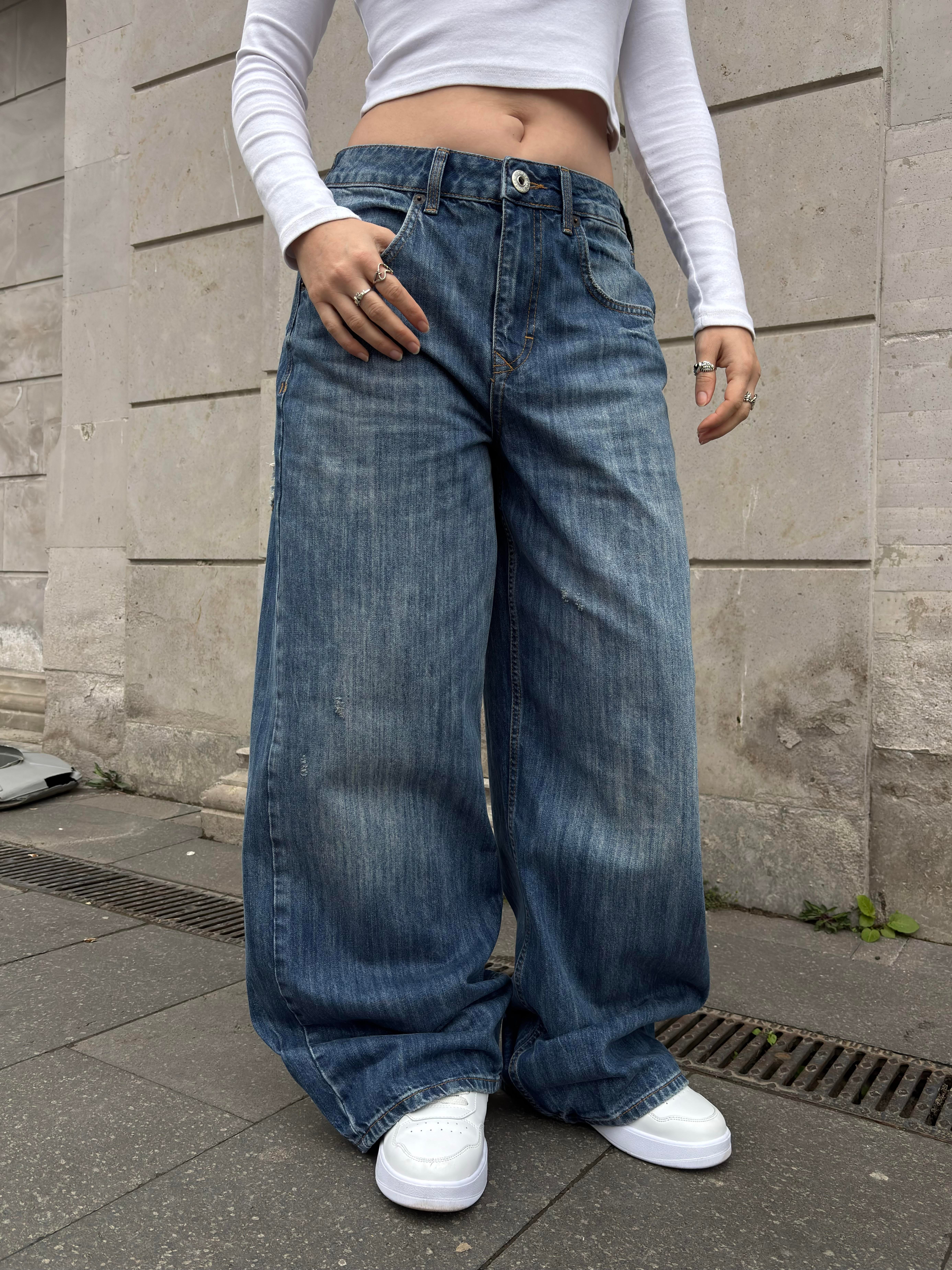 Premium Jaya Back Graphic Baggy Jean