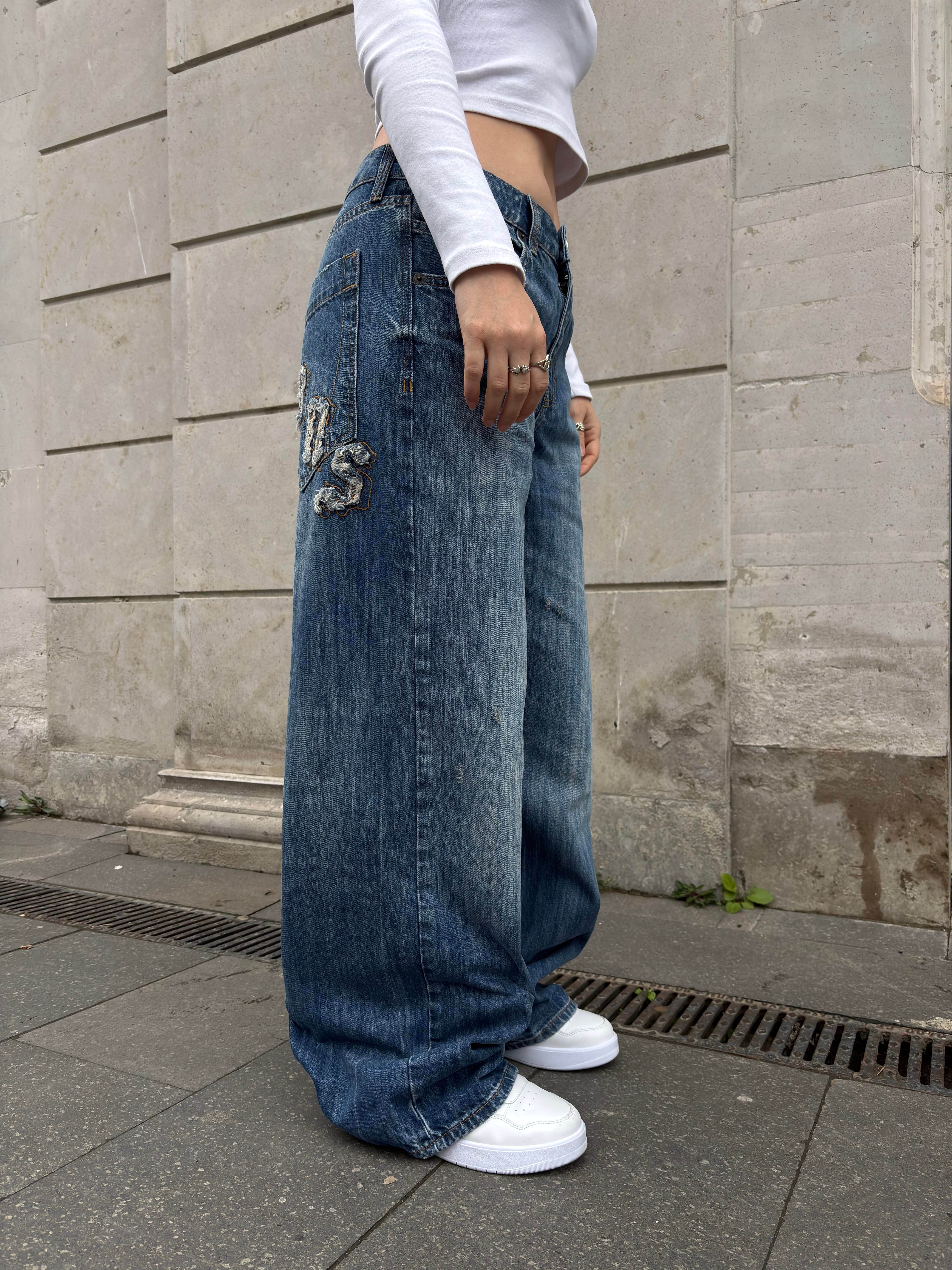 Premium Jaya Back Graphic Baggy Jean