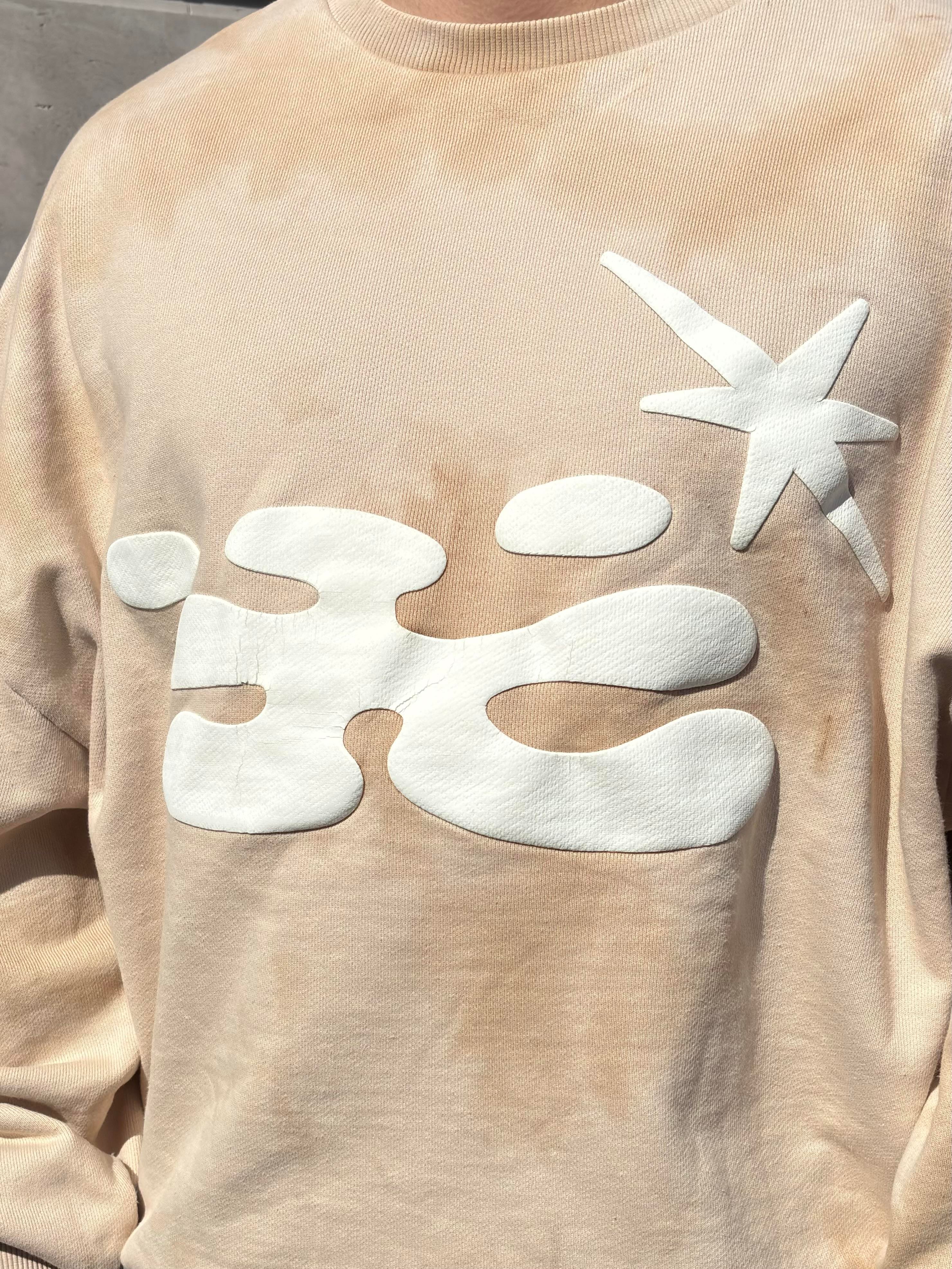Premium Kabartmalı Baskı Form Extreme Oversize Sweat