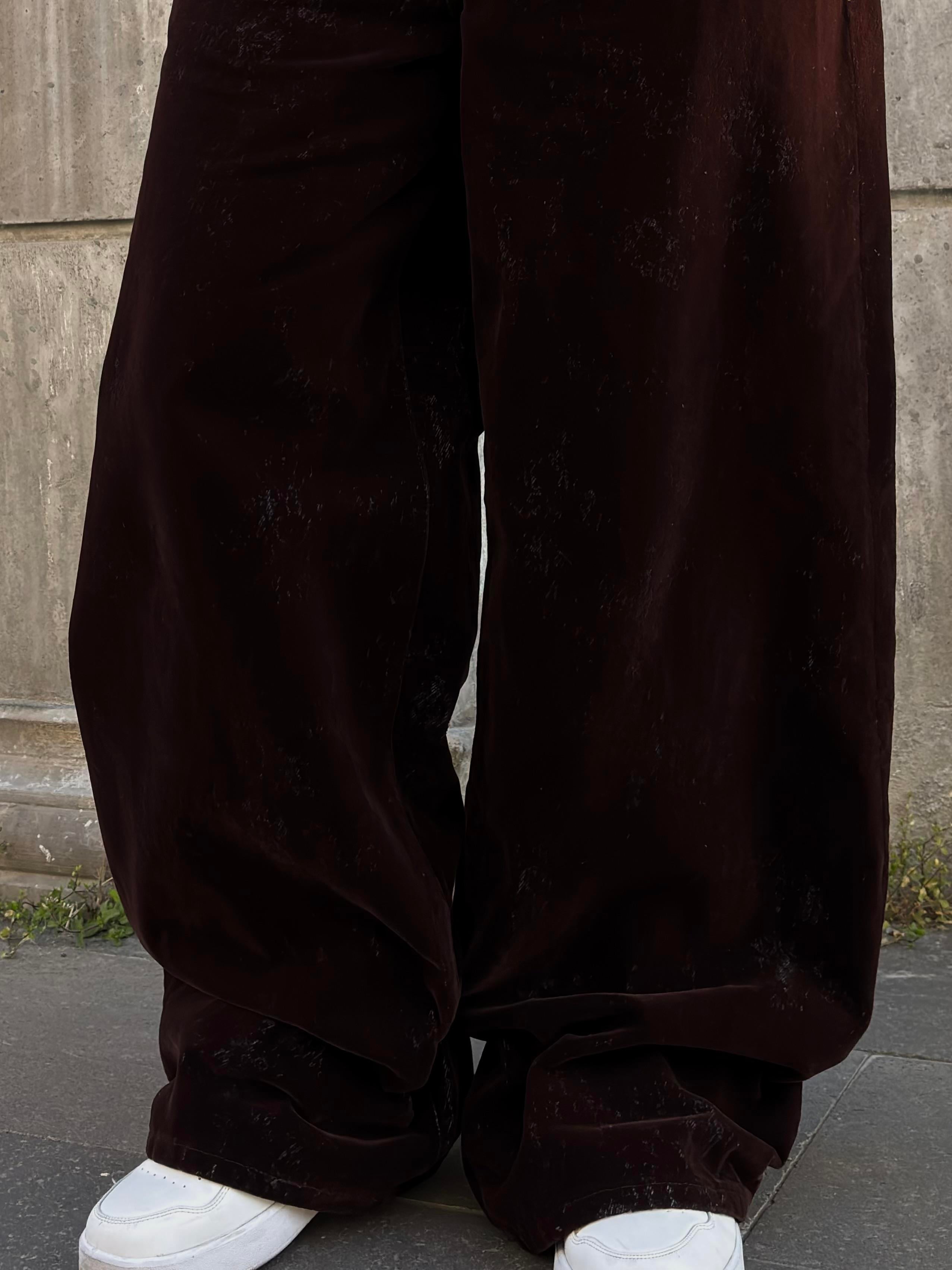 Premium Kadife Kaplama Baggy Jean