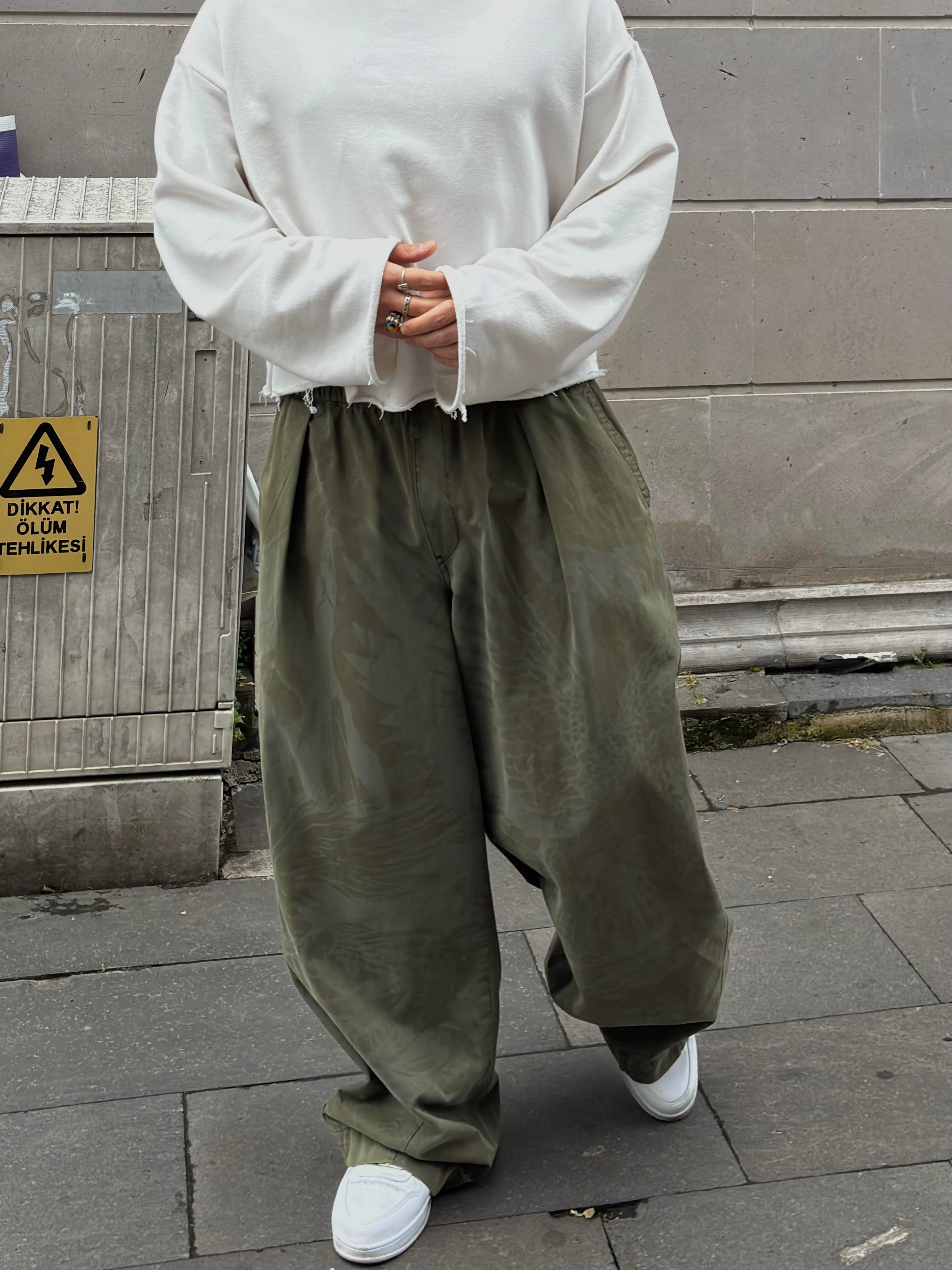 Premium Khaki Bobbi Eagle Cocoon Pant
