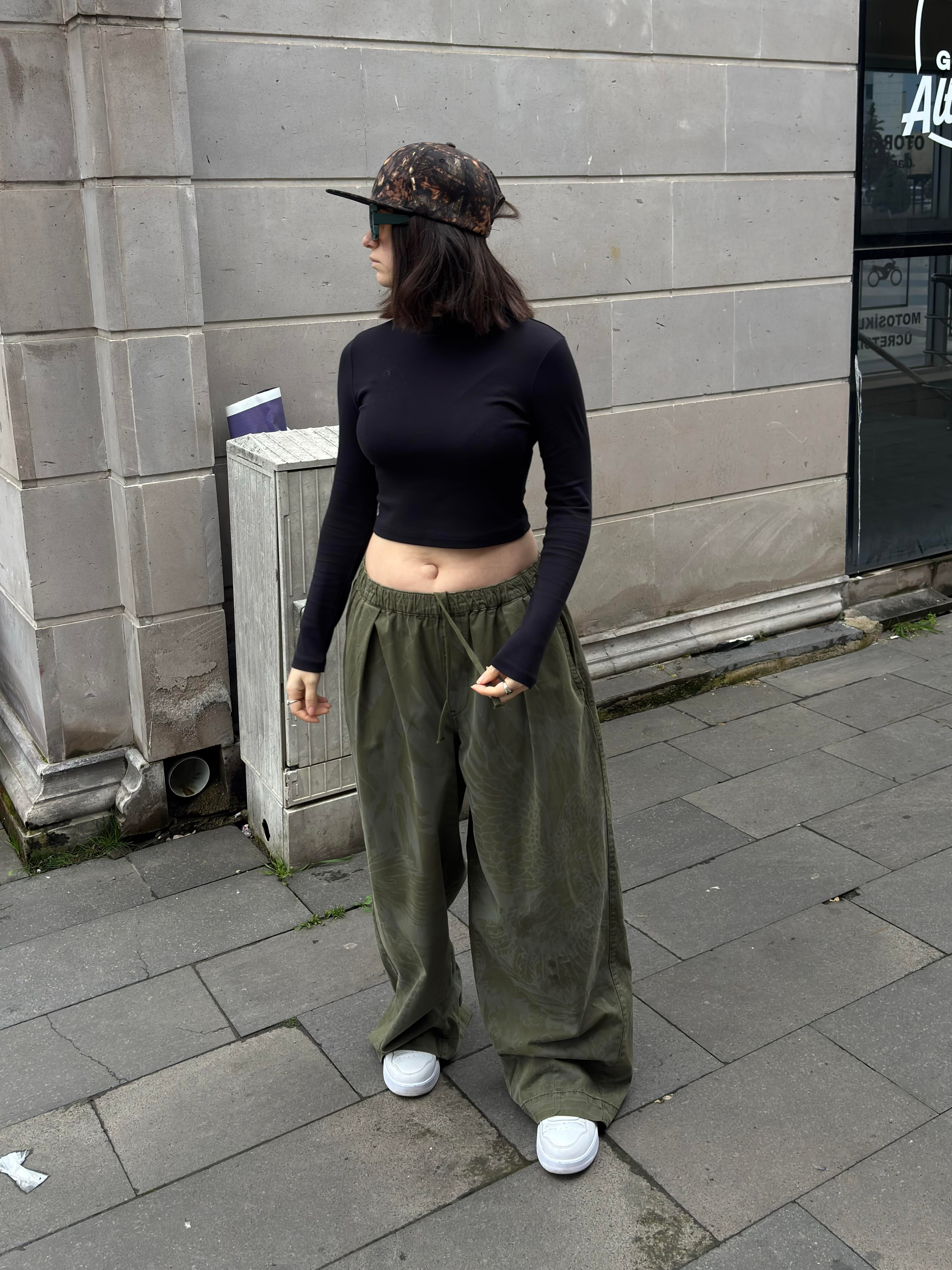 Premium Khaki Bobbi Eagle Cocoon Pant