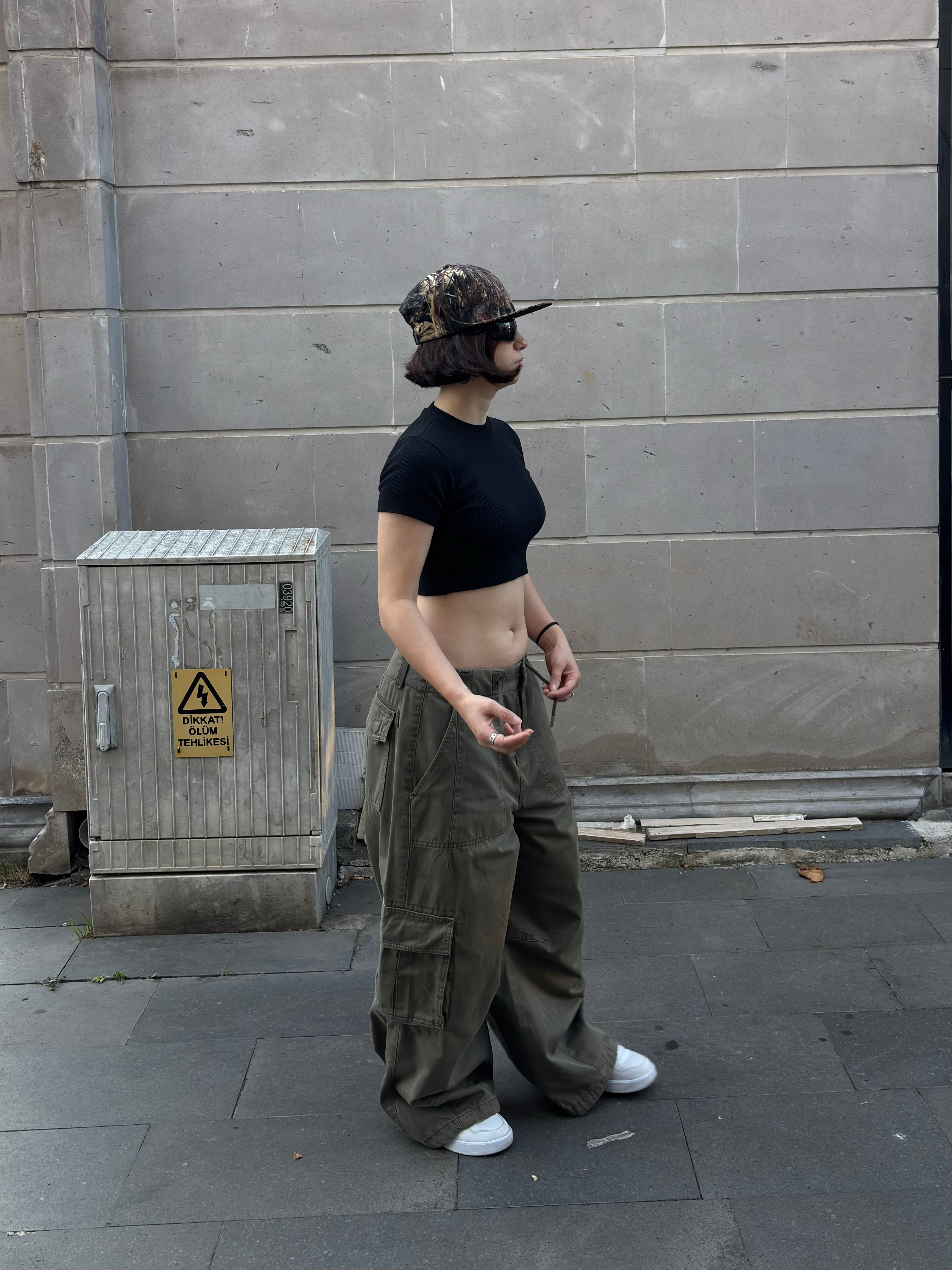 Premium Khaki Urban Baggy Cargo Pant