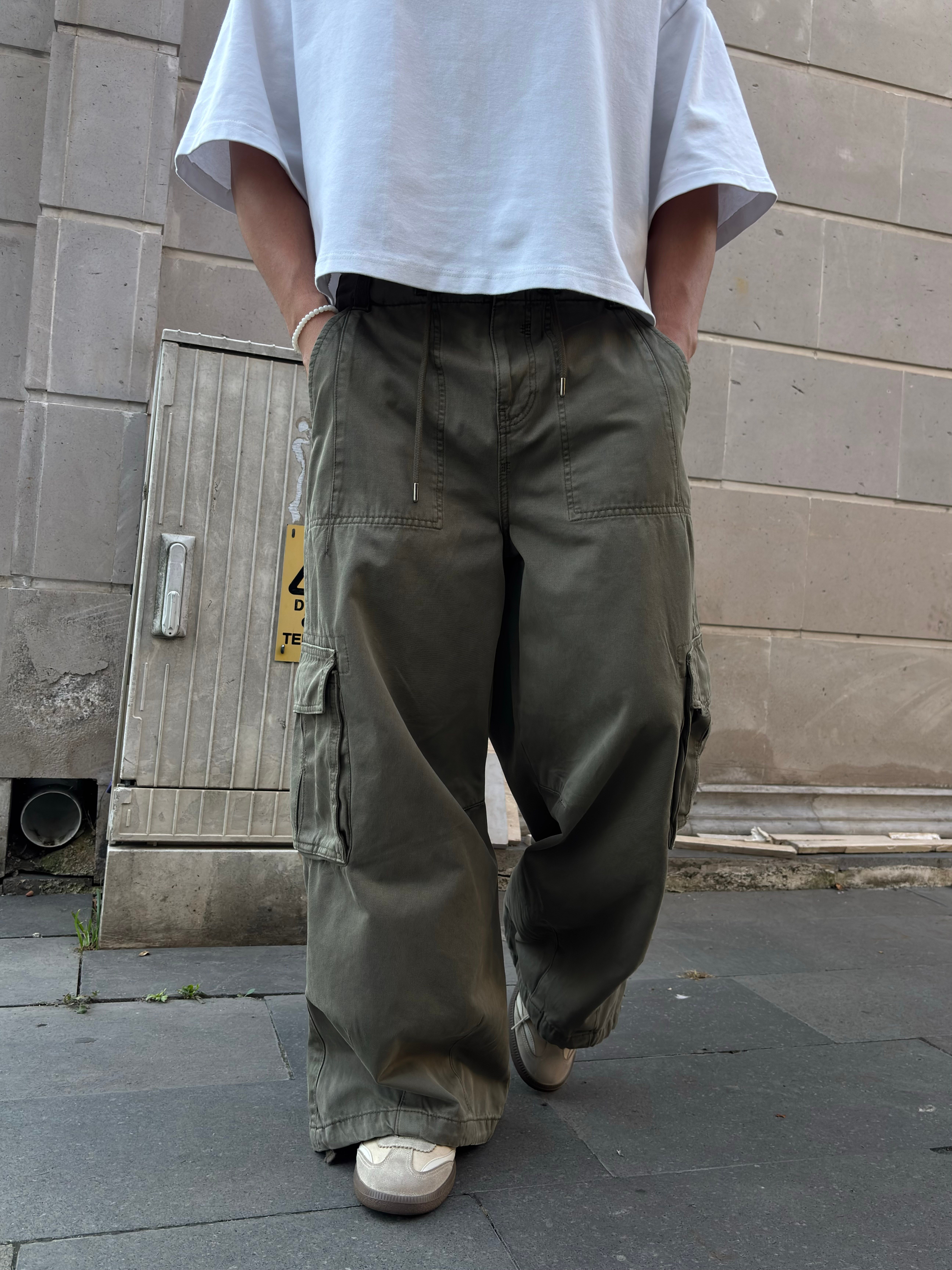 Premium Khaki Urban Baggy Cargo Pant