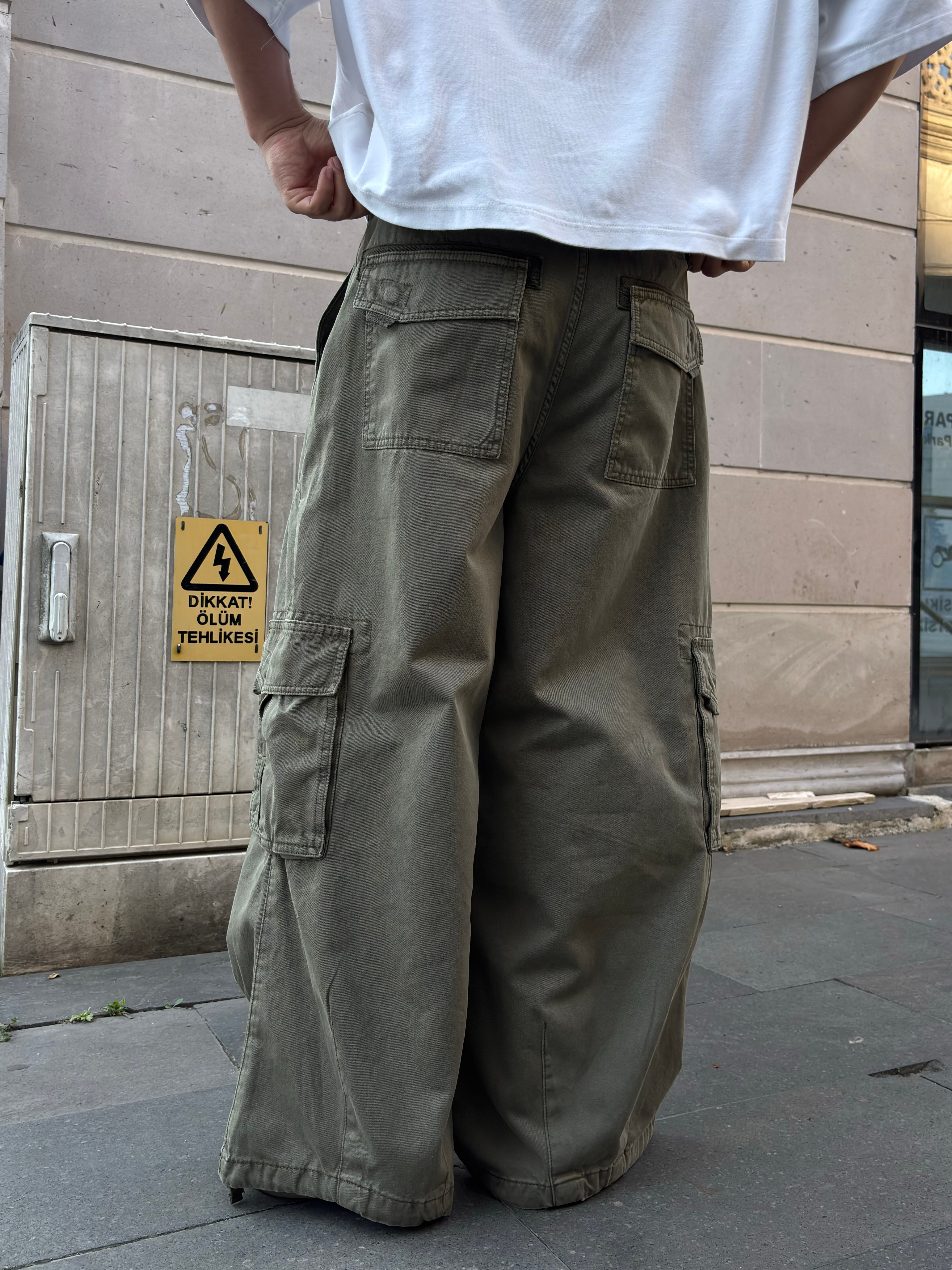 Premium Khaki Urban Baggy Cargo Pant