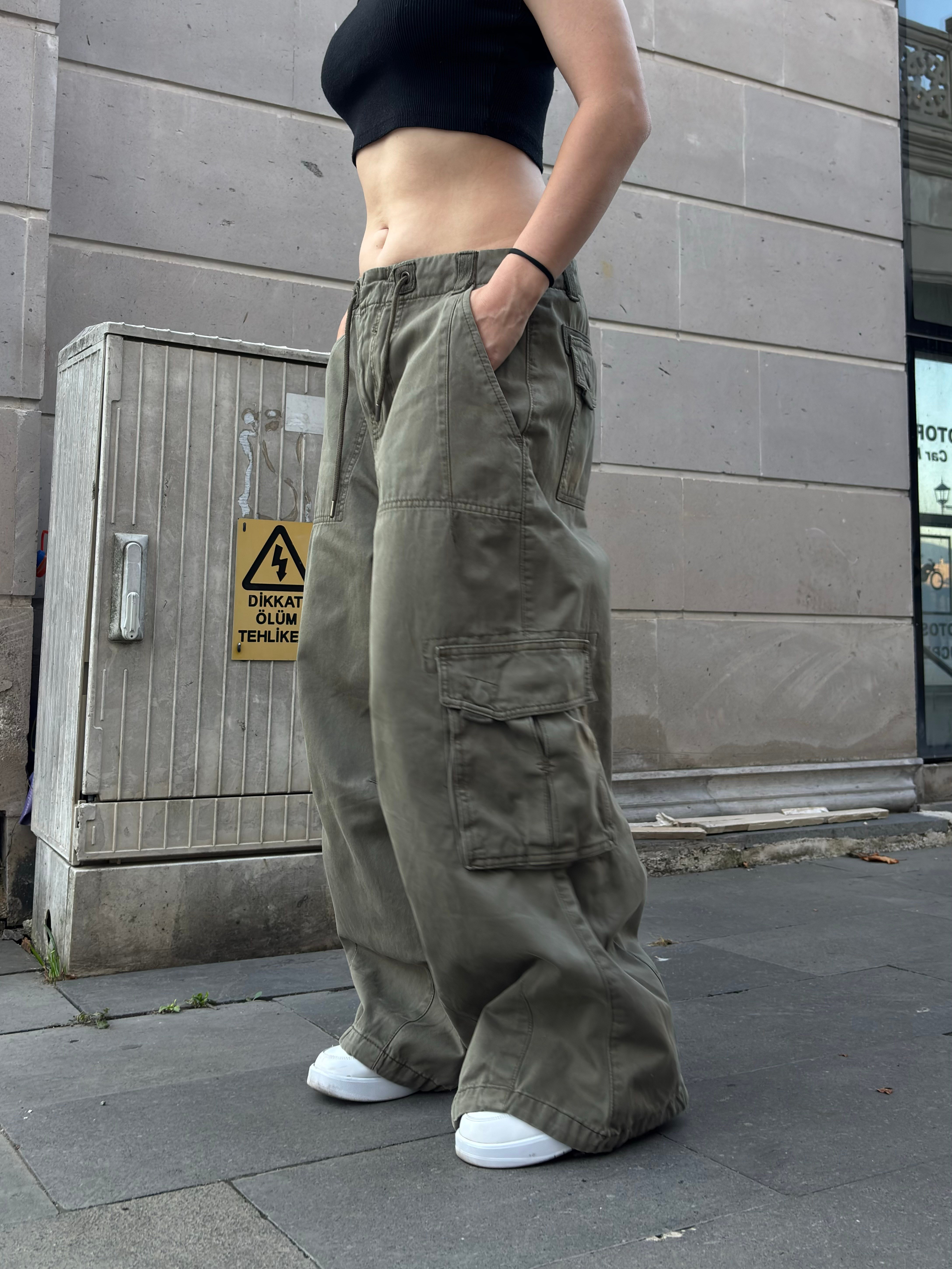 Premium Khaki Urban Baggy Cargo Pant