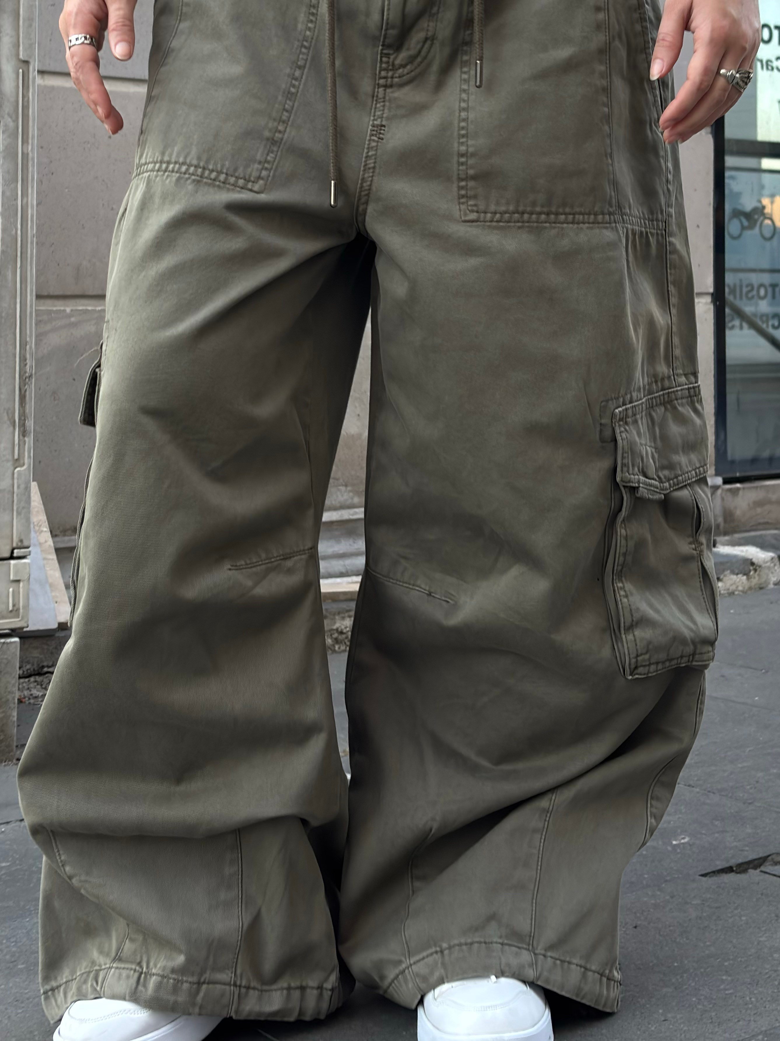 Premium Khaki Urban Baggy Cargo Pant