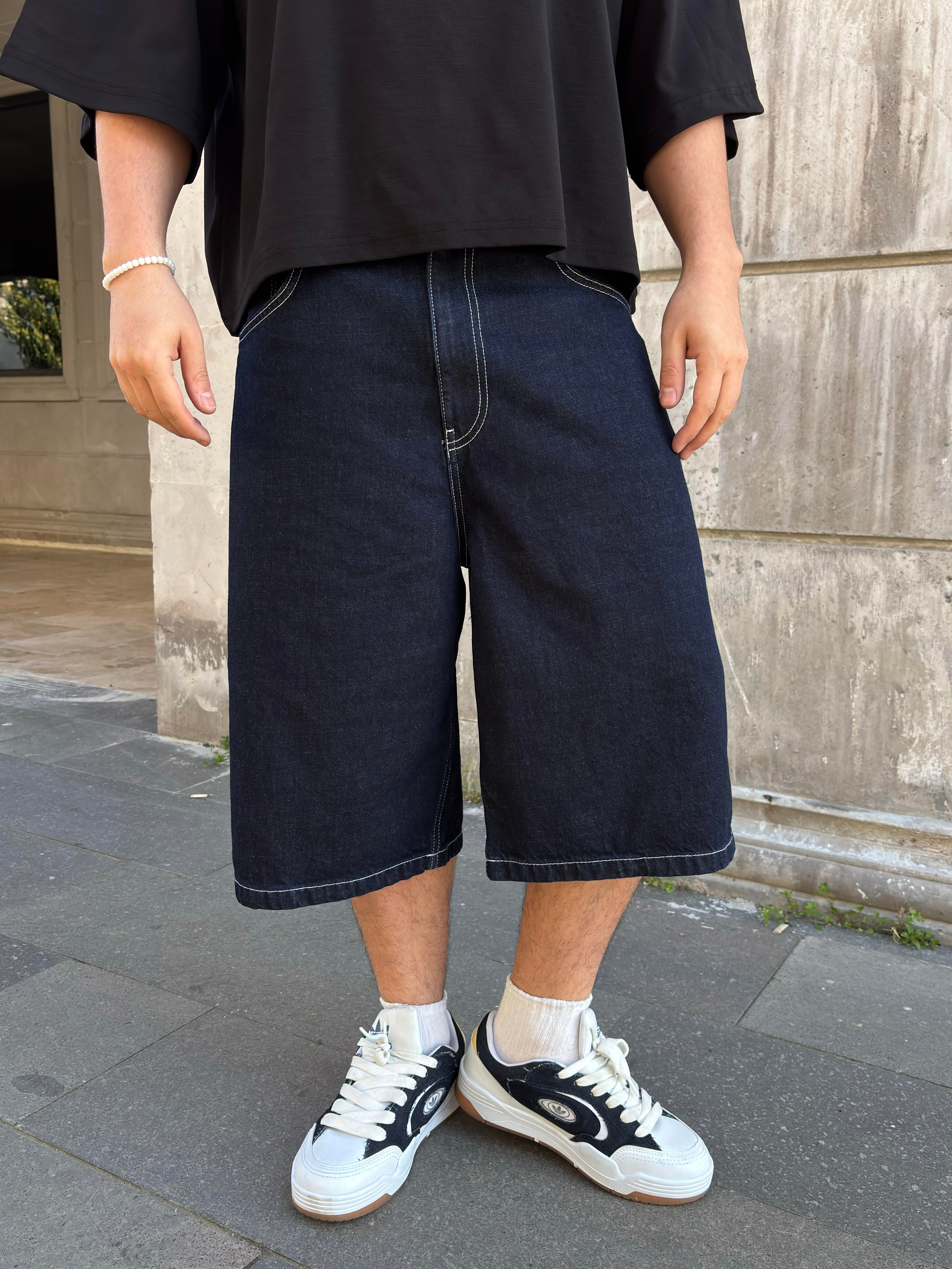 Premium LA Galaxy Nakışlı Baggy Jorts