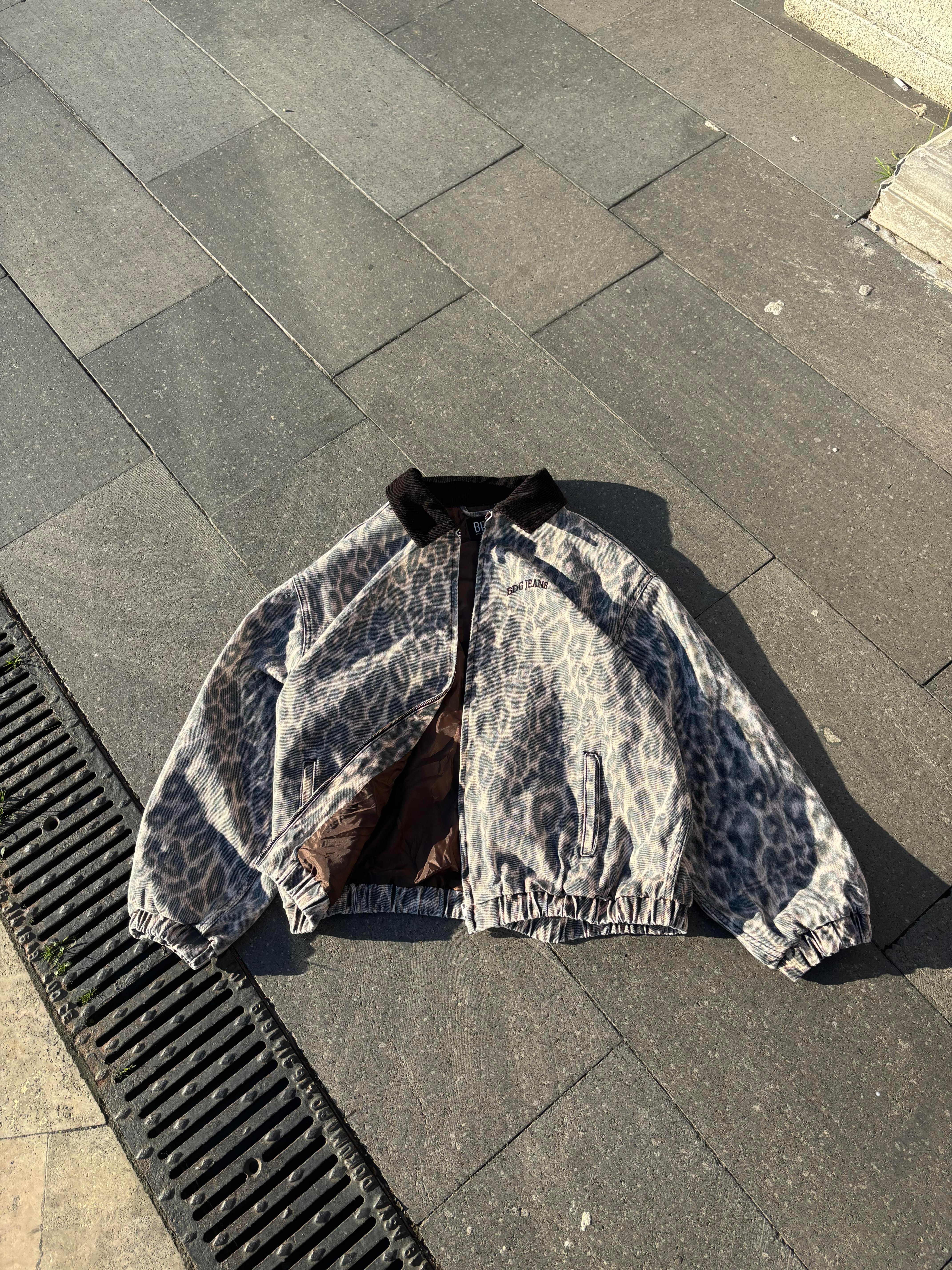Premium Leopard Print Bomber Jacket