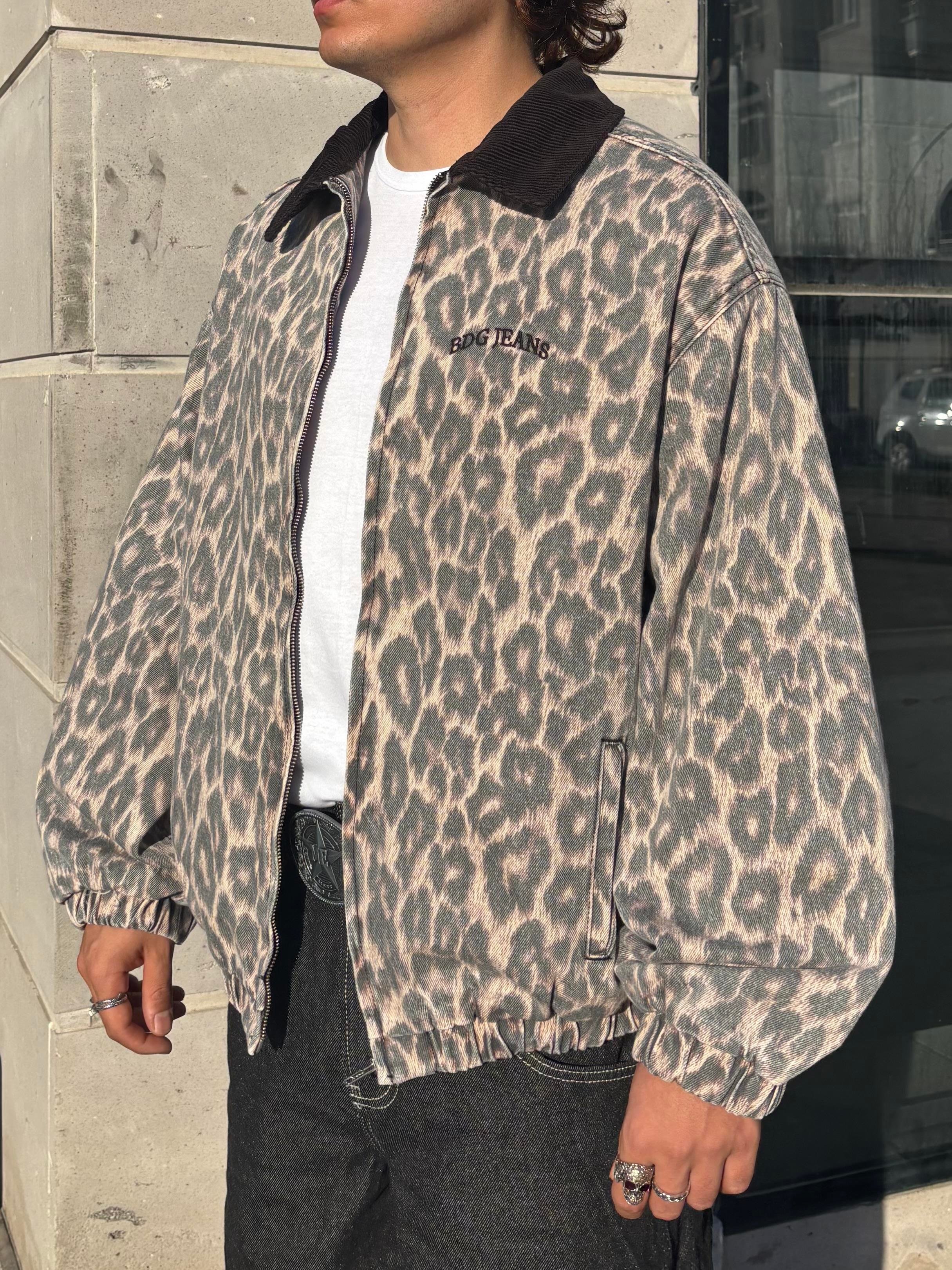 Premium Leopard Print Bomber Jacket