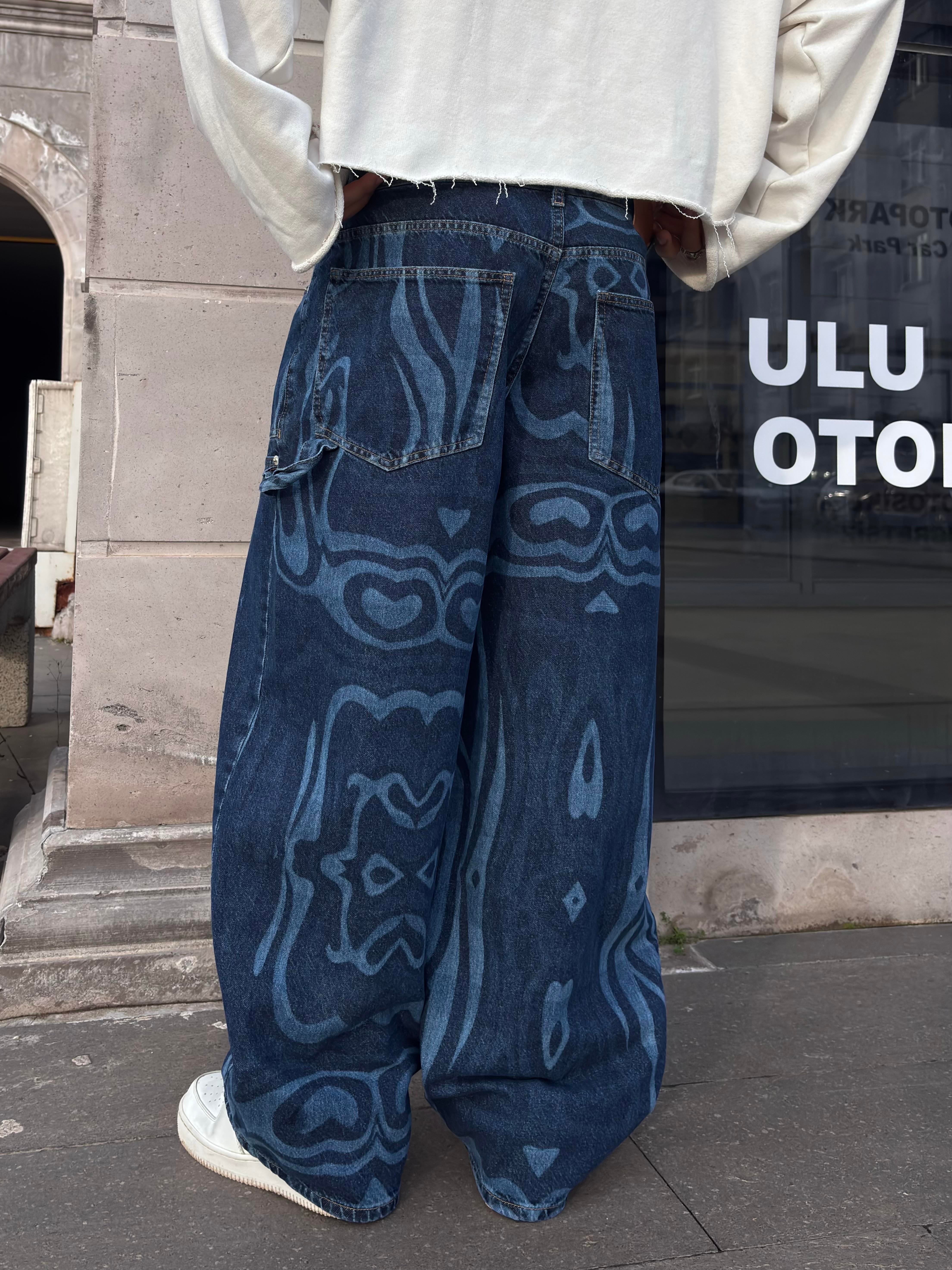 Premium Likit İllüzyon Carperter Ekstreme Baggy Jean