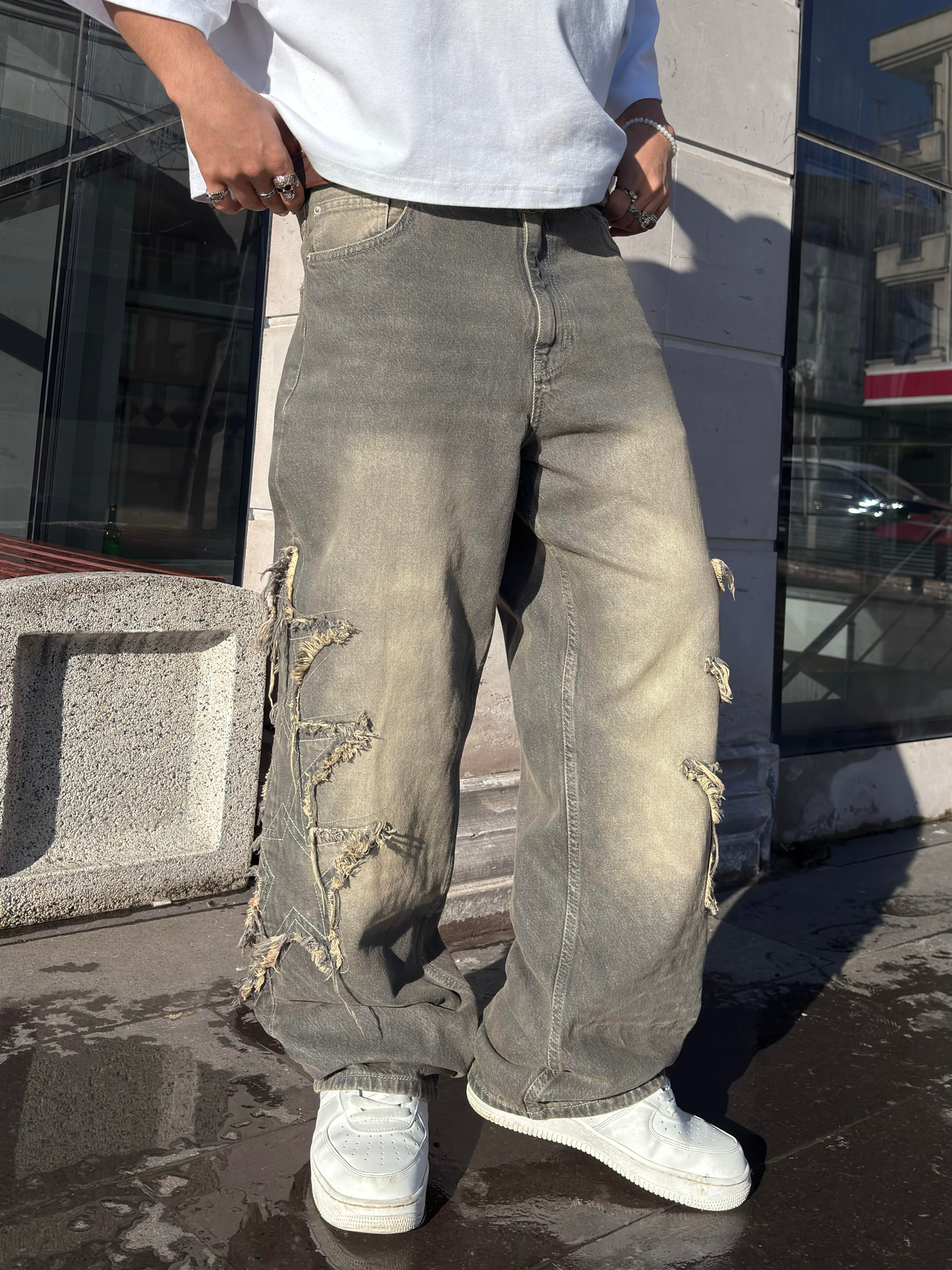 Premium Med Lappar Baggy Jean