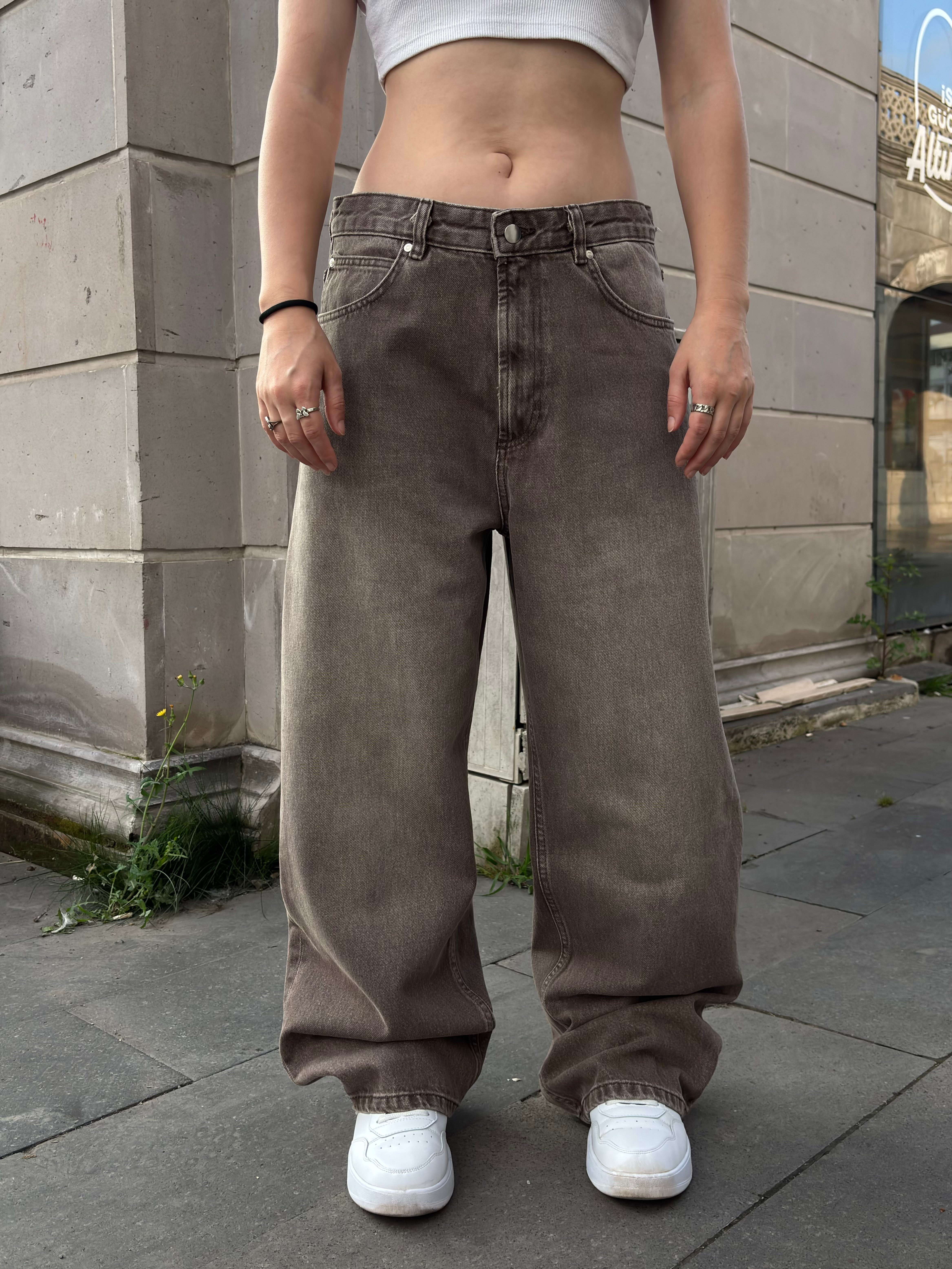 Premium Mocha Fade Baggy DEnim Jean