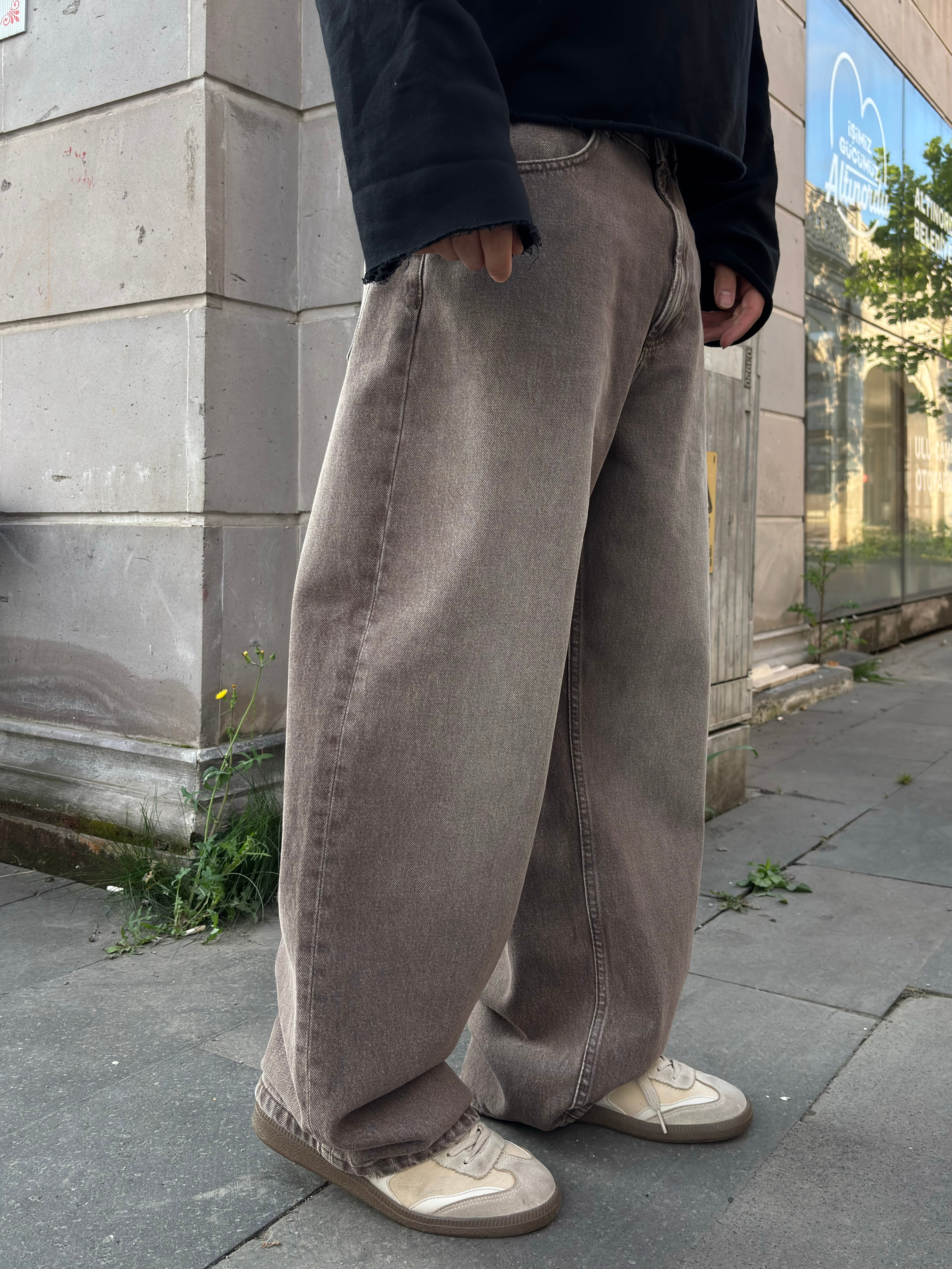 Premium Mocha Fade Baggy DEnim Jean