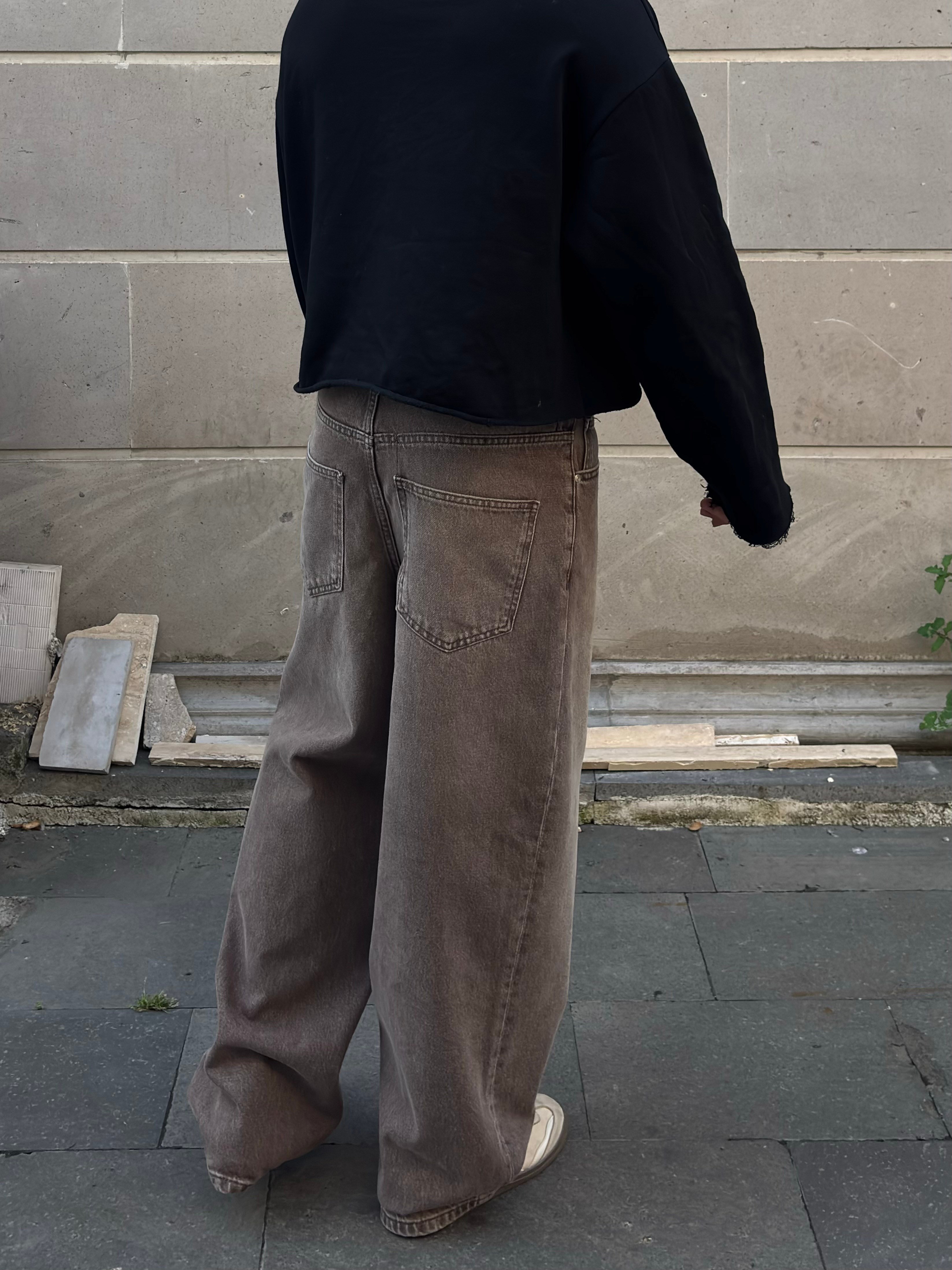 Premium Mocha Fade Baggy DEnim Jean