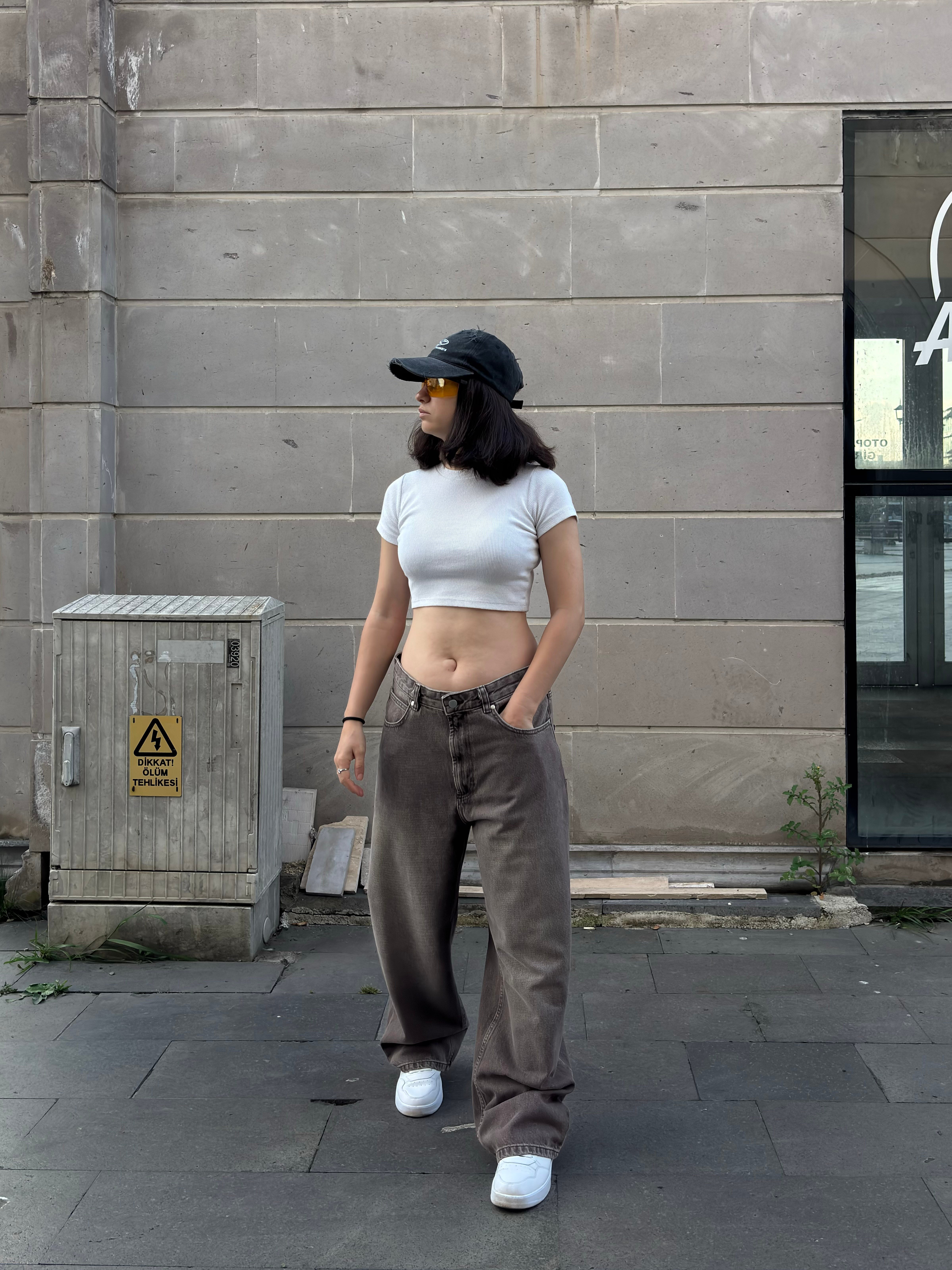 Premium Mocha Fade Baggy DEnim Jean