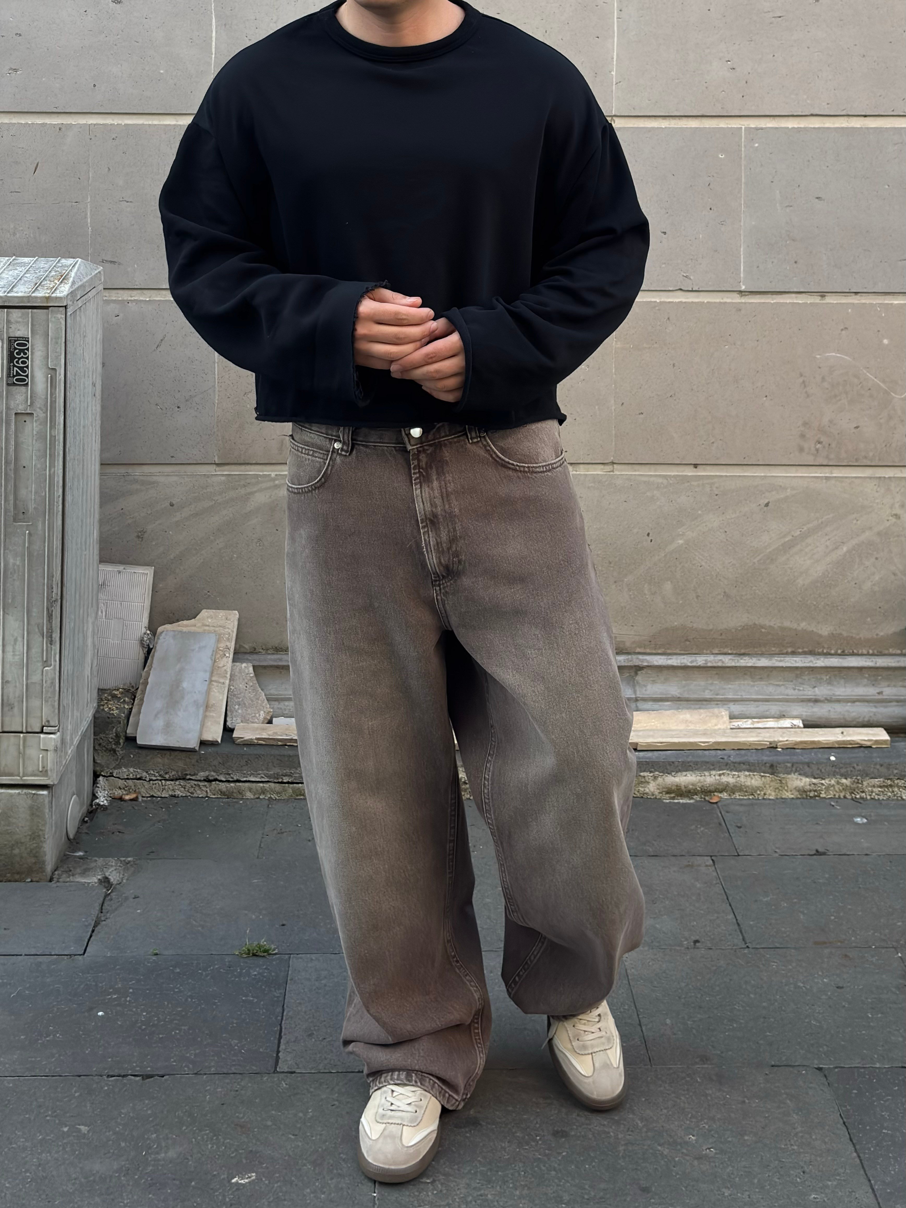 Premium Mocha Fade Baggy DEnim Jean