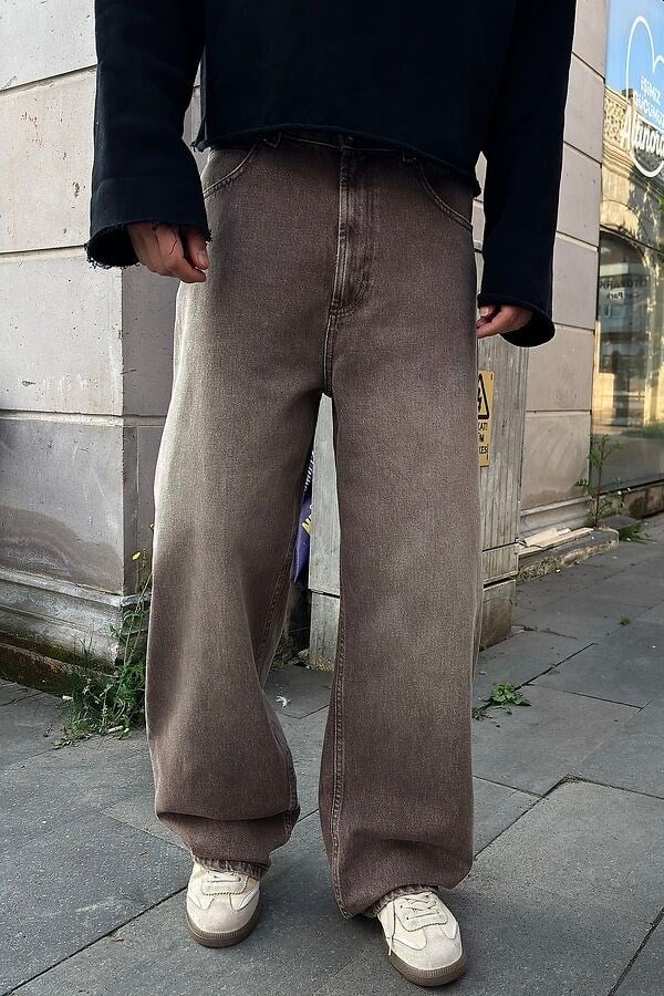 Premium Mocha Fade Baggy DEnim Jean