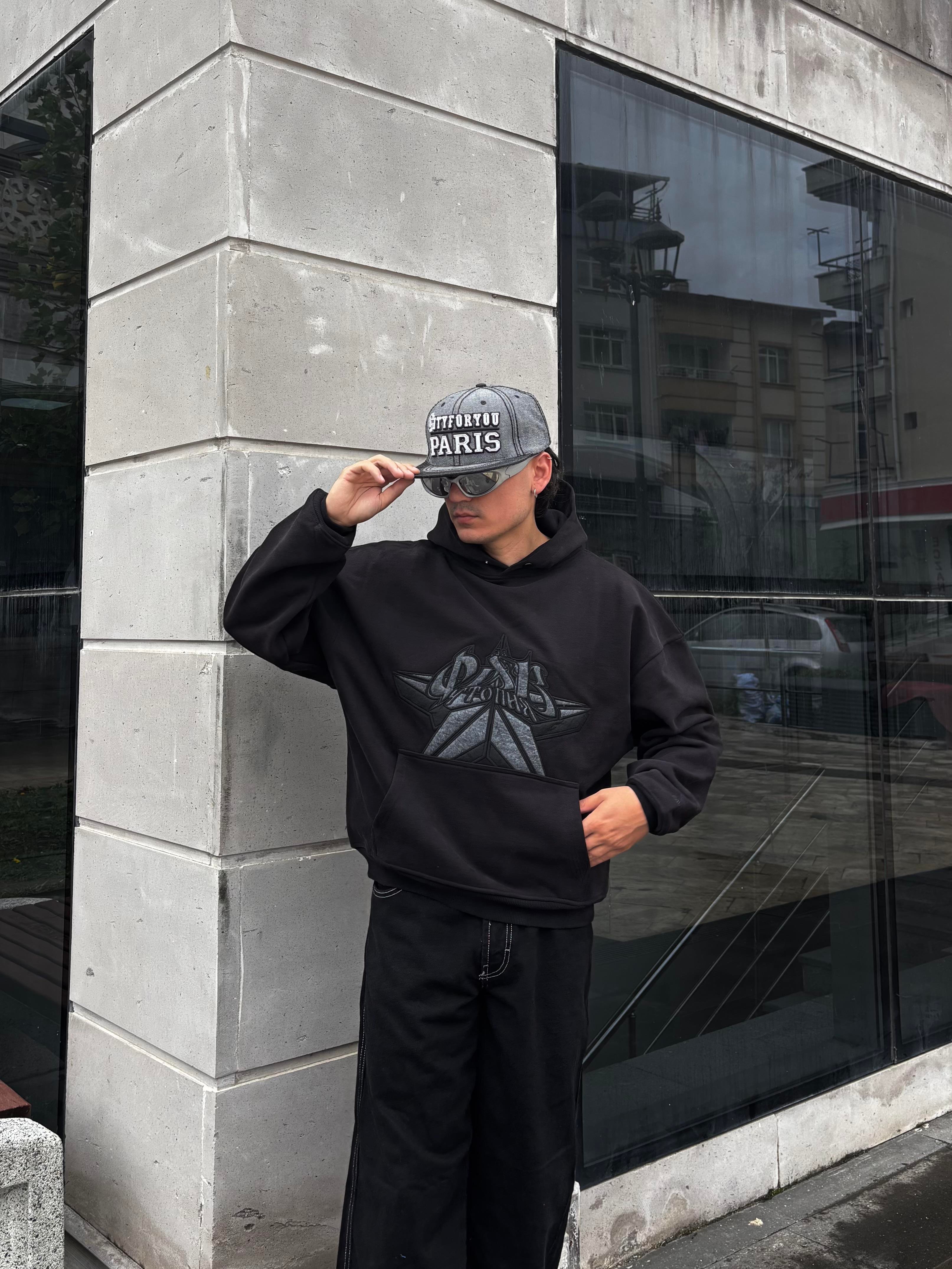 Premium Mold Stance Boxy Fit Nakışlı Hoodie 