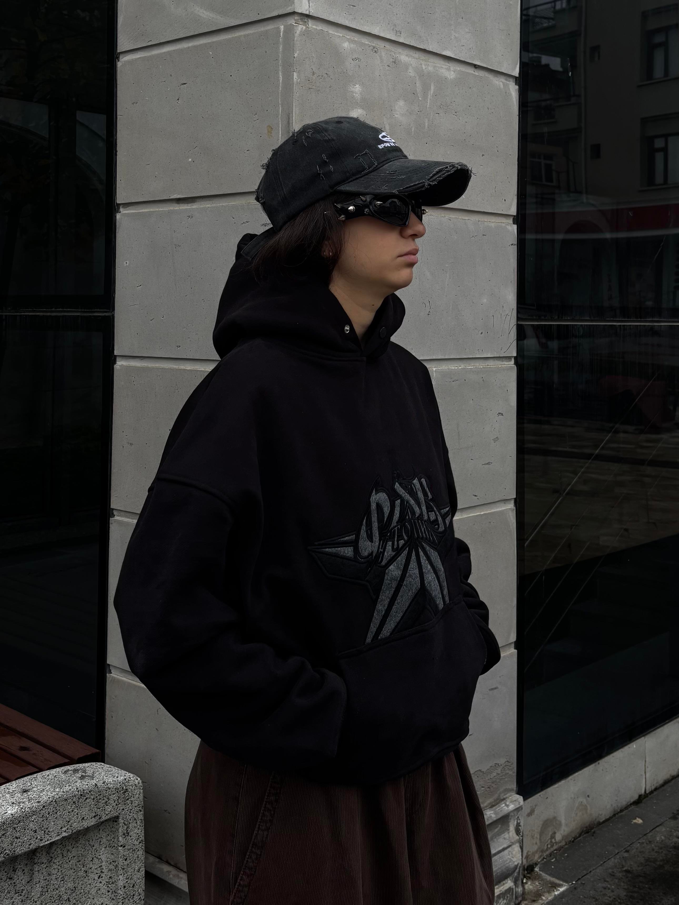Premium Mold Stance Boxy Fit Nakışlı Hoodie 