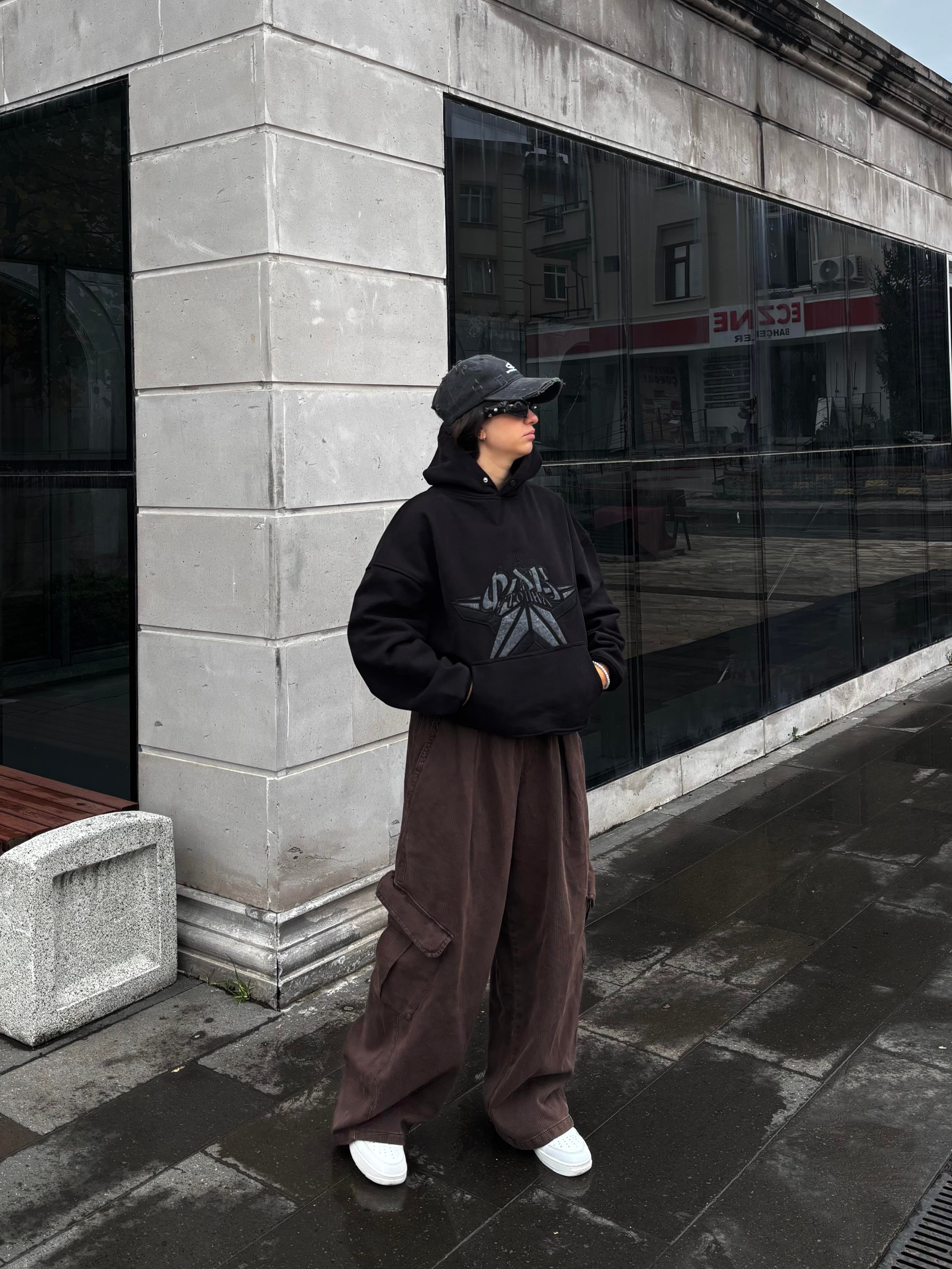 Premium Mold Stance Boxy Fit Nakışlı Hoodie 