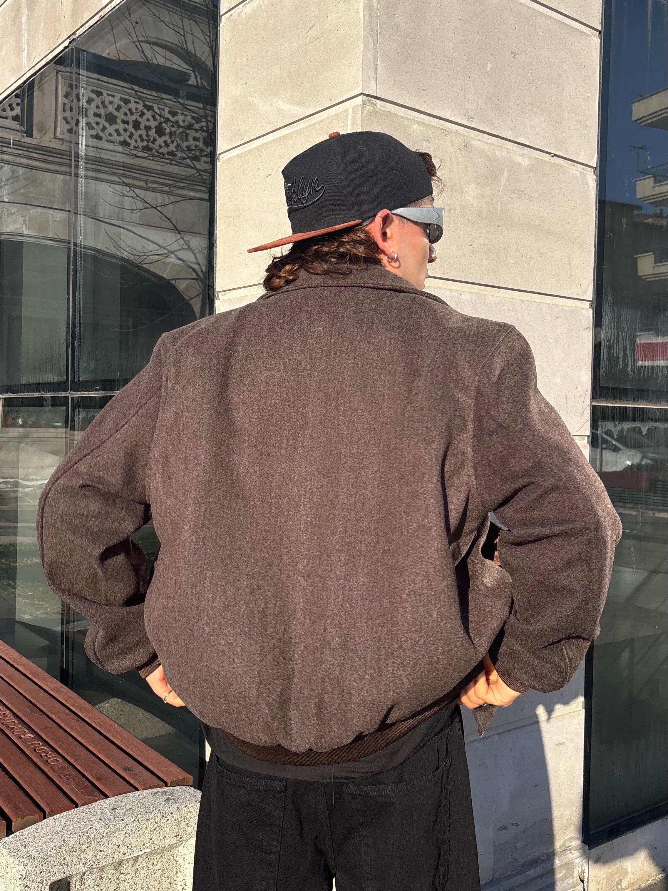 Premium Nakış İşlemeli Brown Western Jacket
