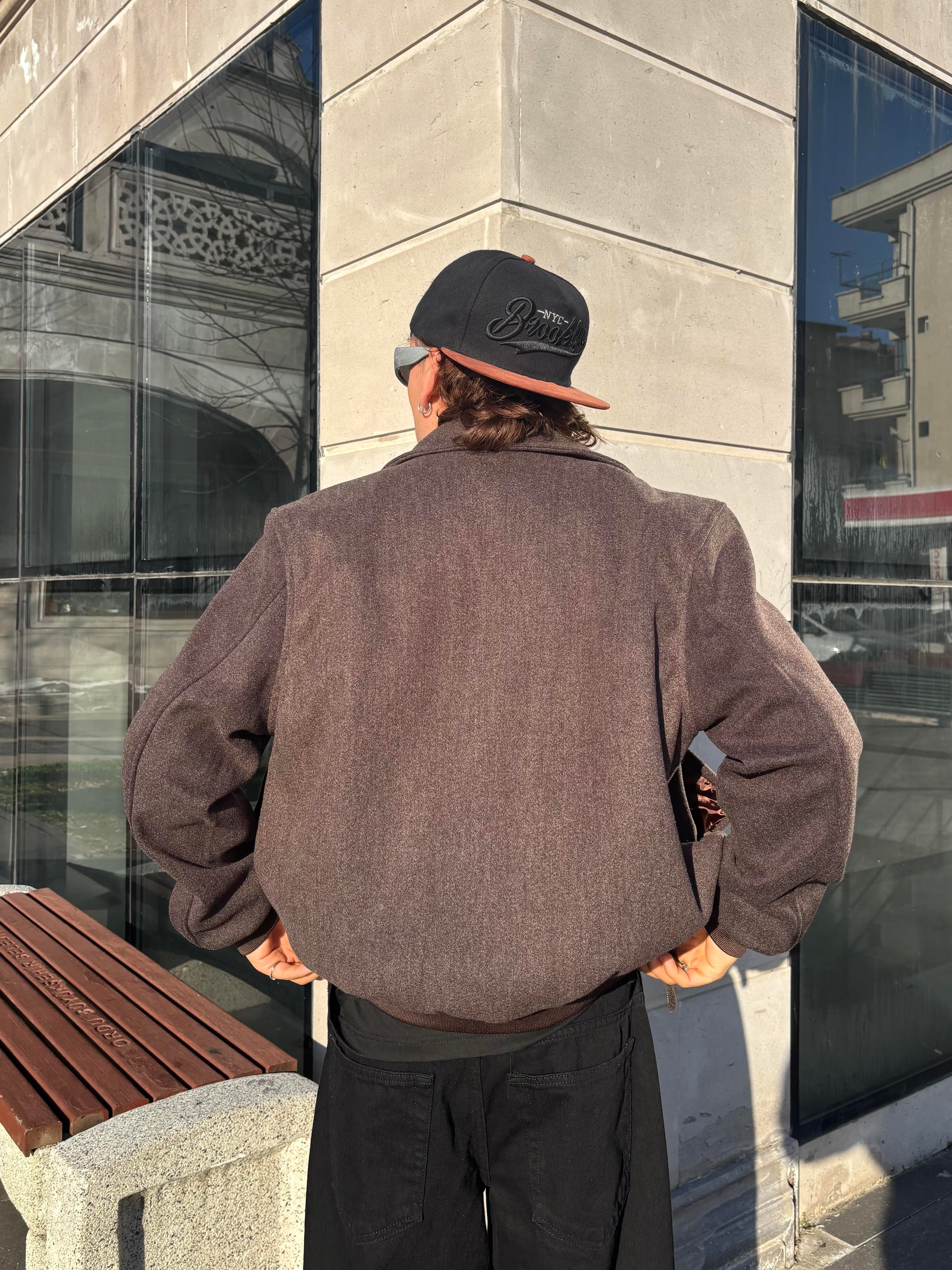 Premium Nakış İşlemeli Brown Western Jacket