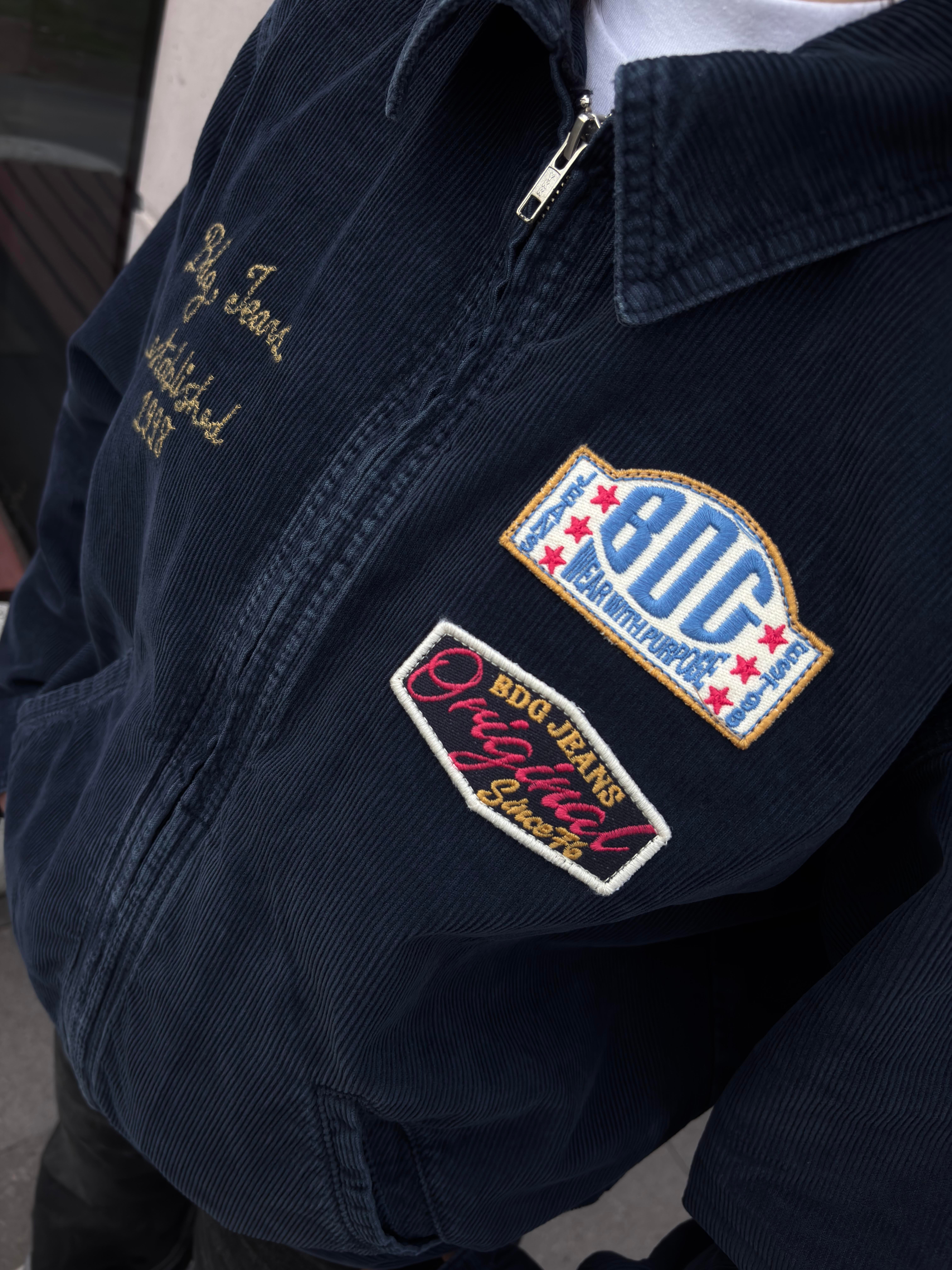 Premium Navy Conduroy Mechanic Jacket