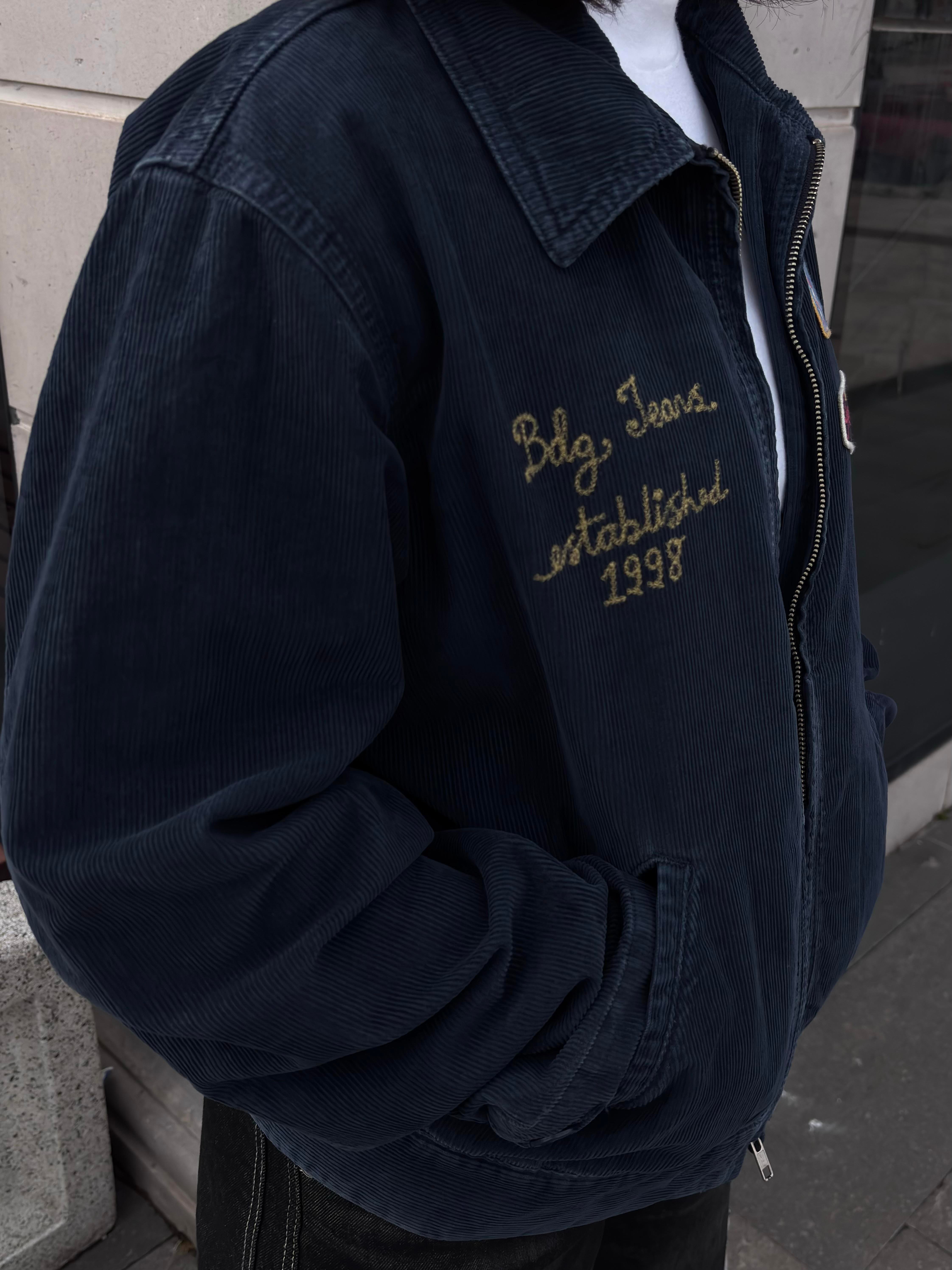 Premium Navy Conduroy Mechanic Jacket
