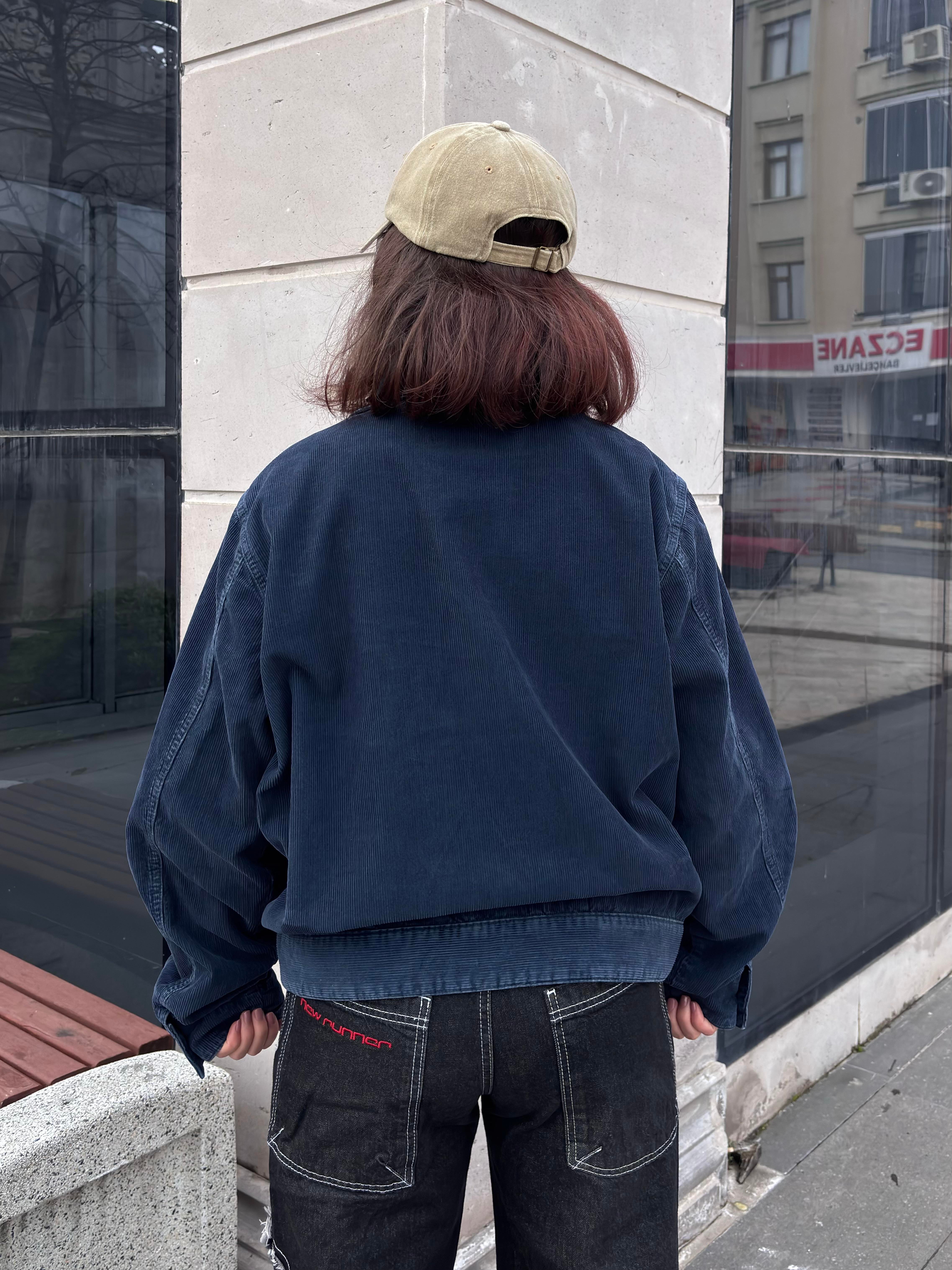 Premium Navy Conduroy Mechanic Jacket