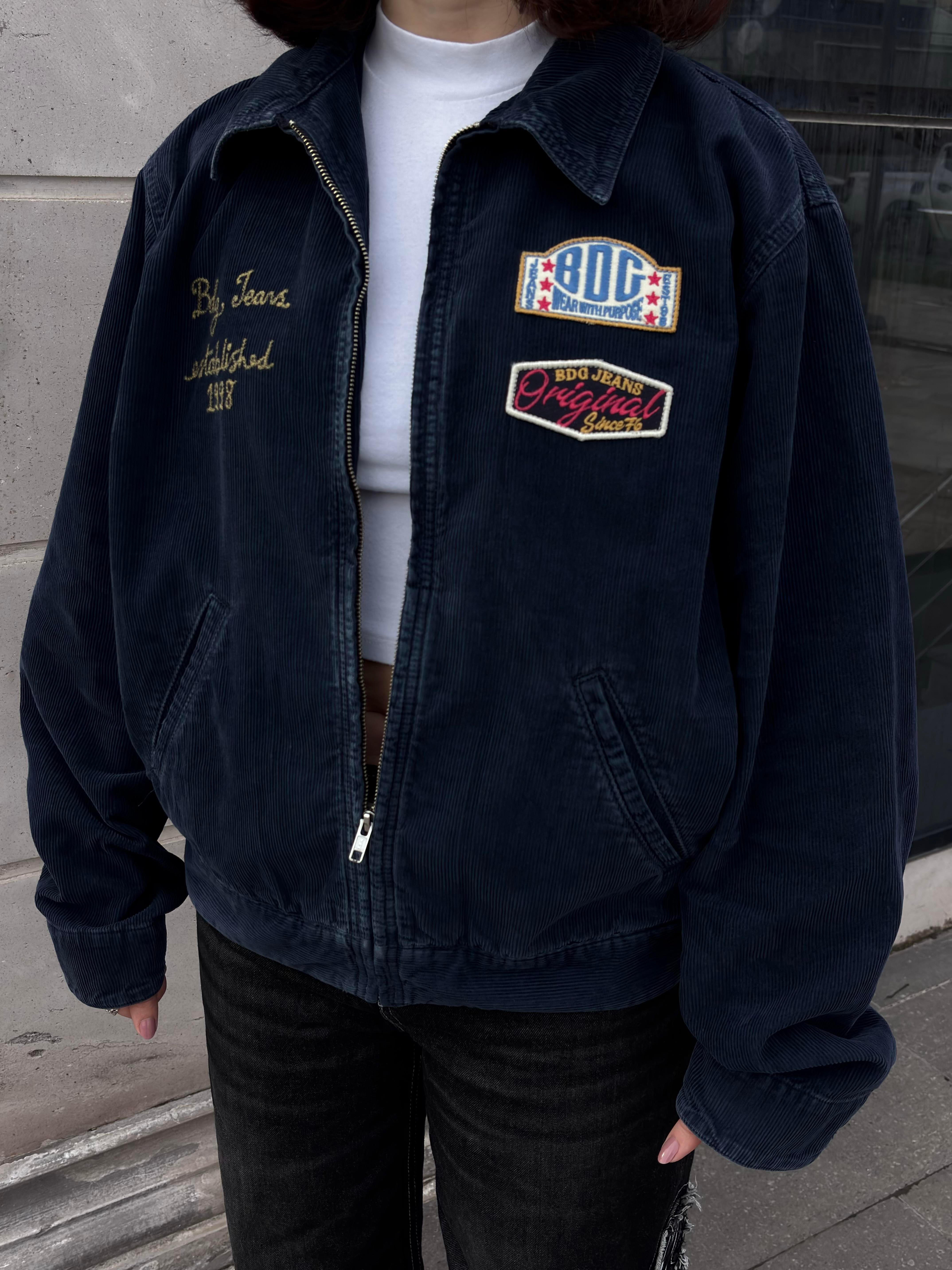 Premium Navy Conduroy Mechanic Jacket