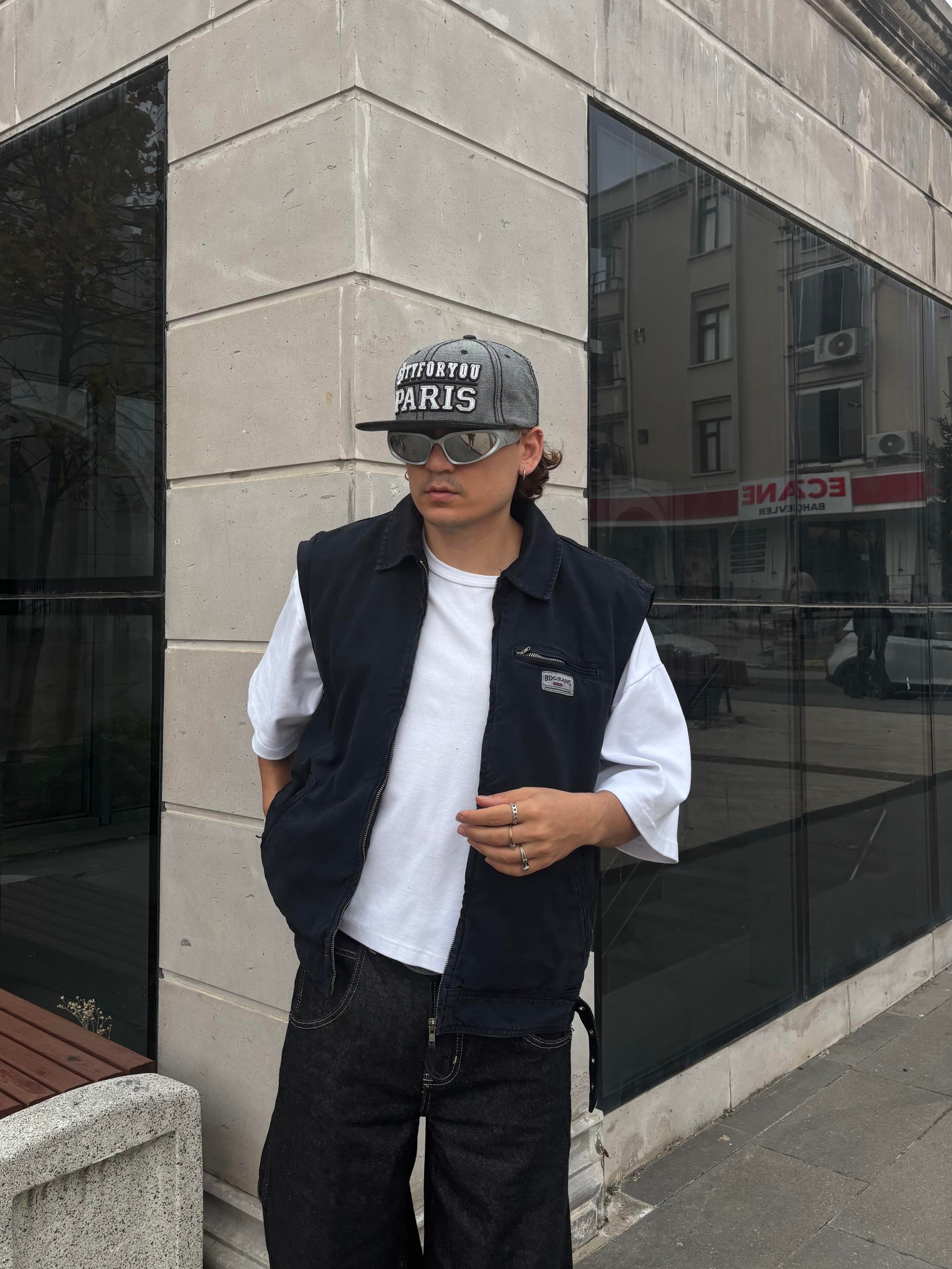 Premium Navy Dex Luca Workwear Vest/jacket