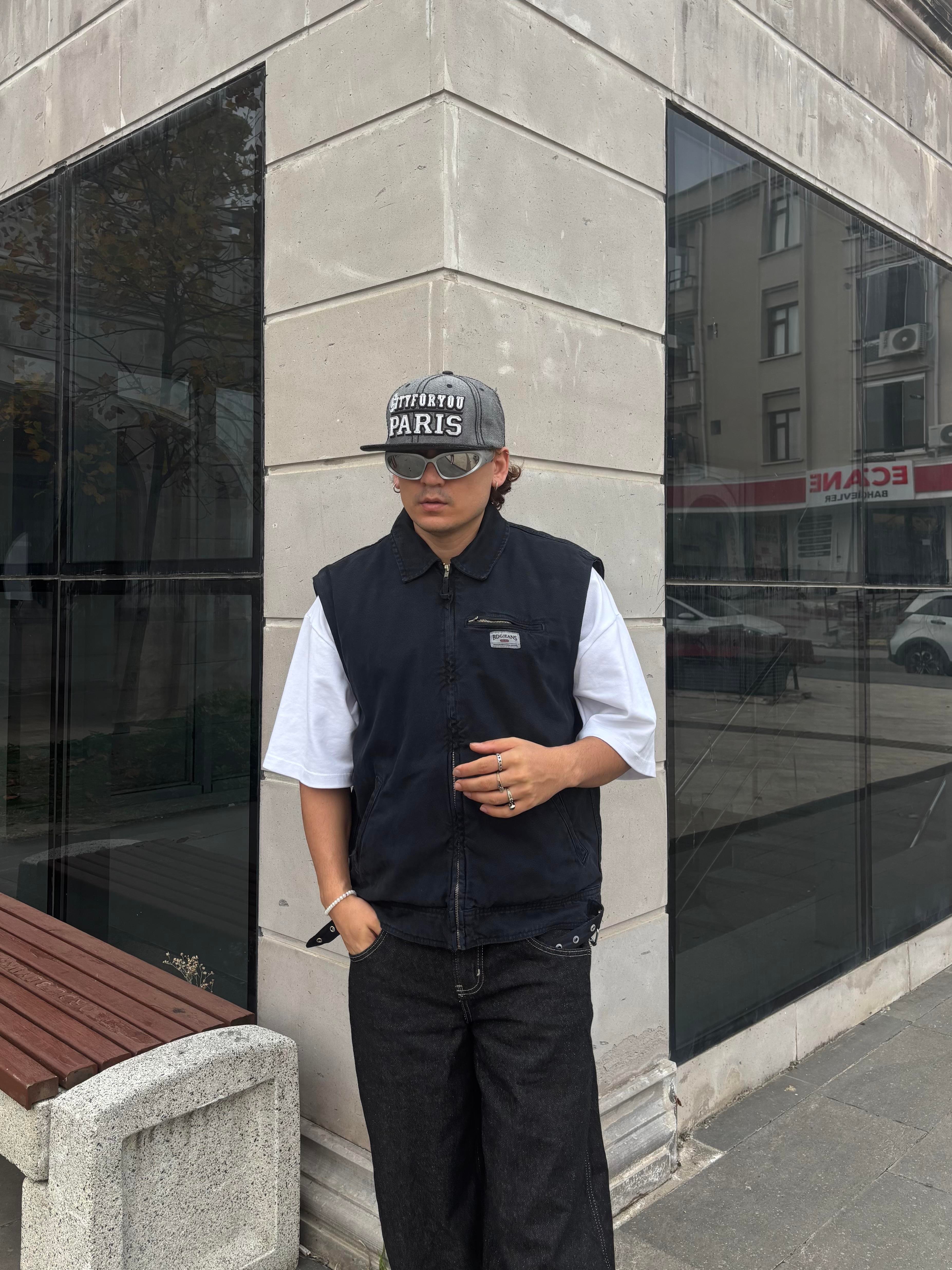 Premium Navy Dex Luca Workwear Vest/jacket