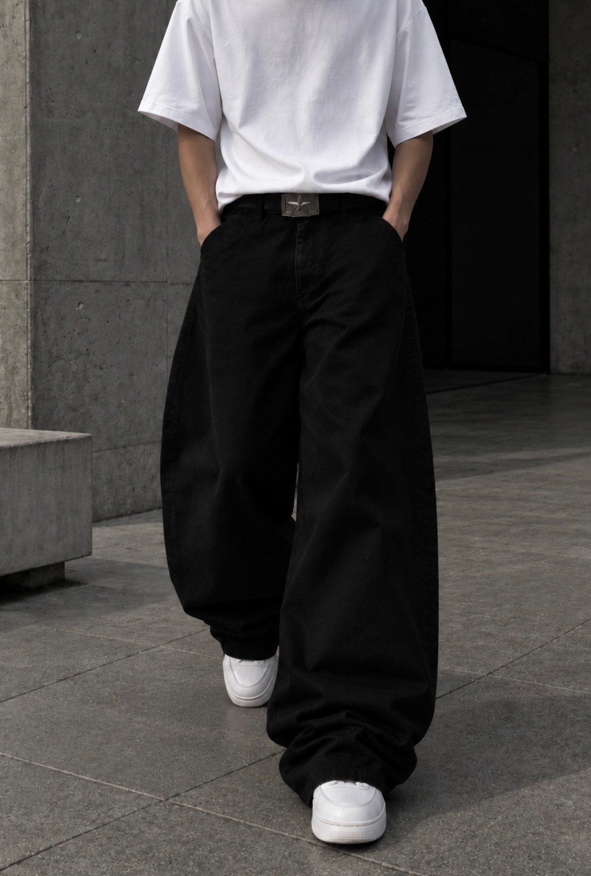Premium Org-Black Mold Stance Ultra Baggy Jean