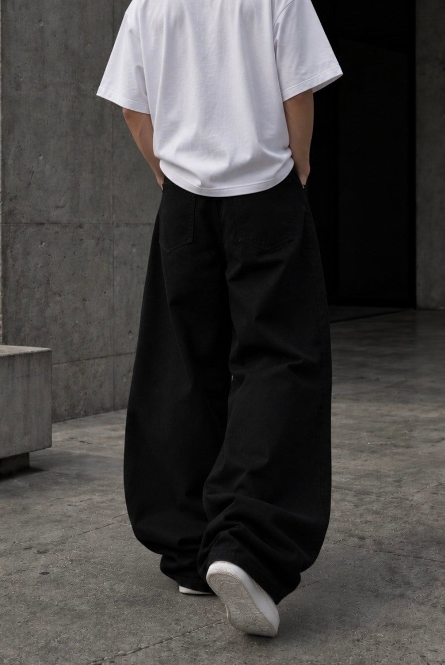 Premium Org-Black Mold Stance Ultra Baggy Jean