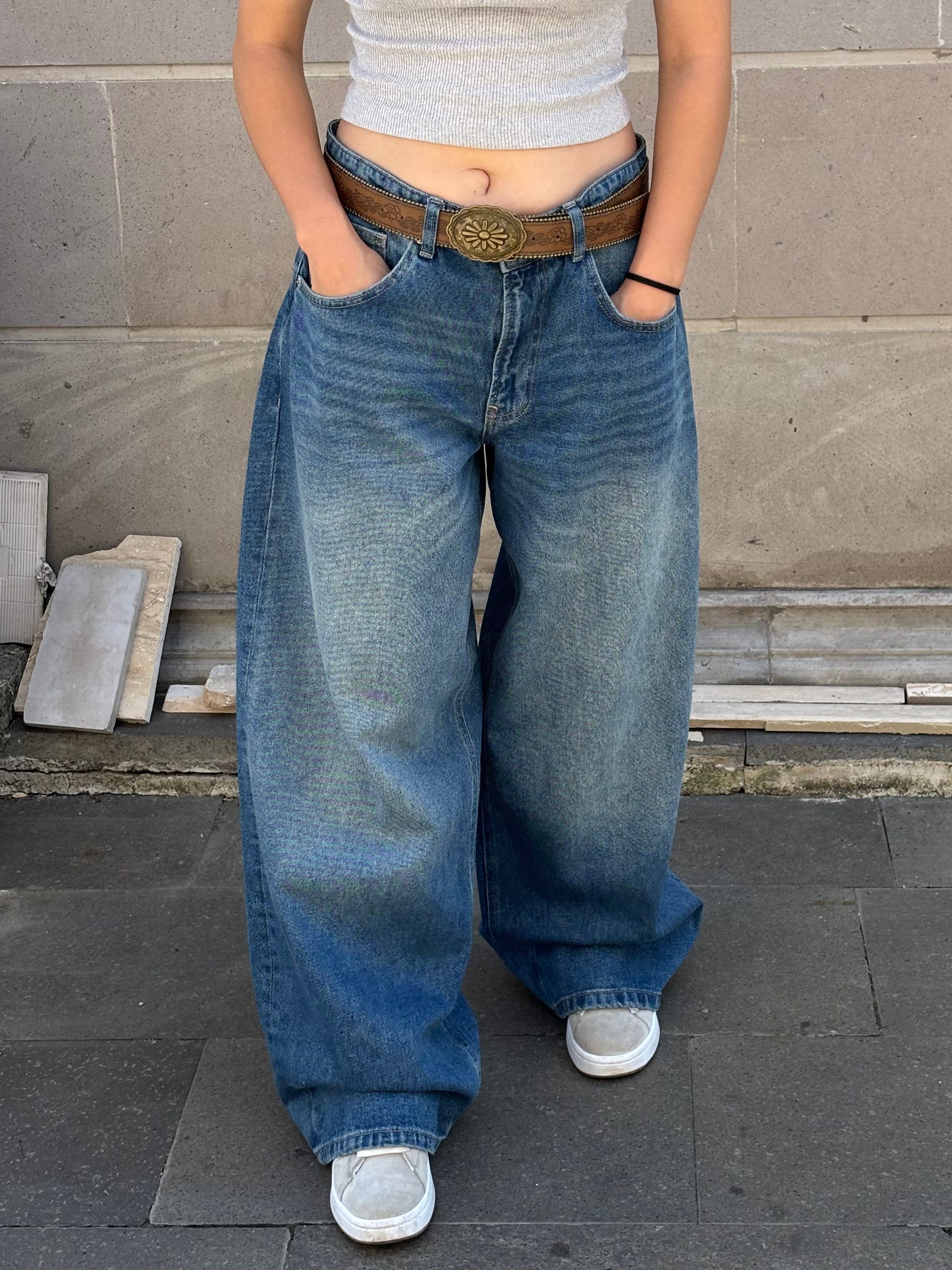 Premium Original-Blue Eskitmeli Ultra Baggy Jean