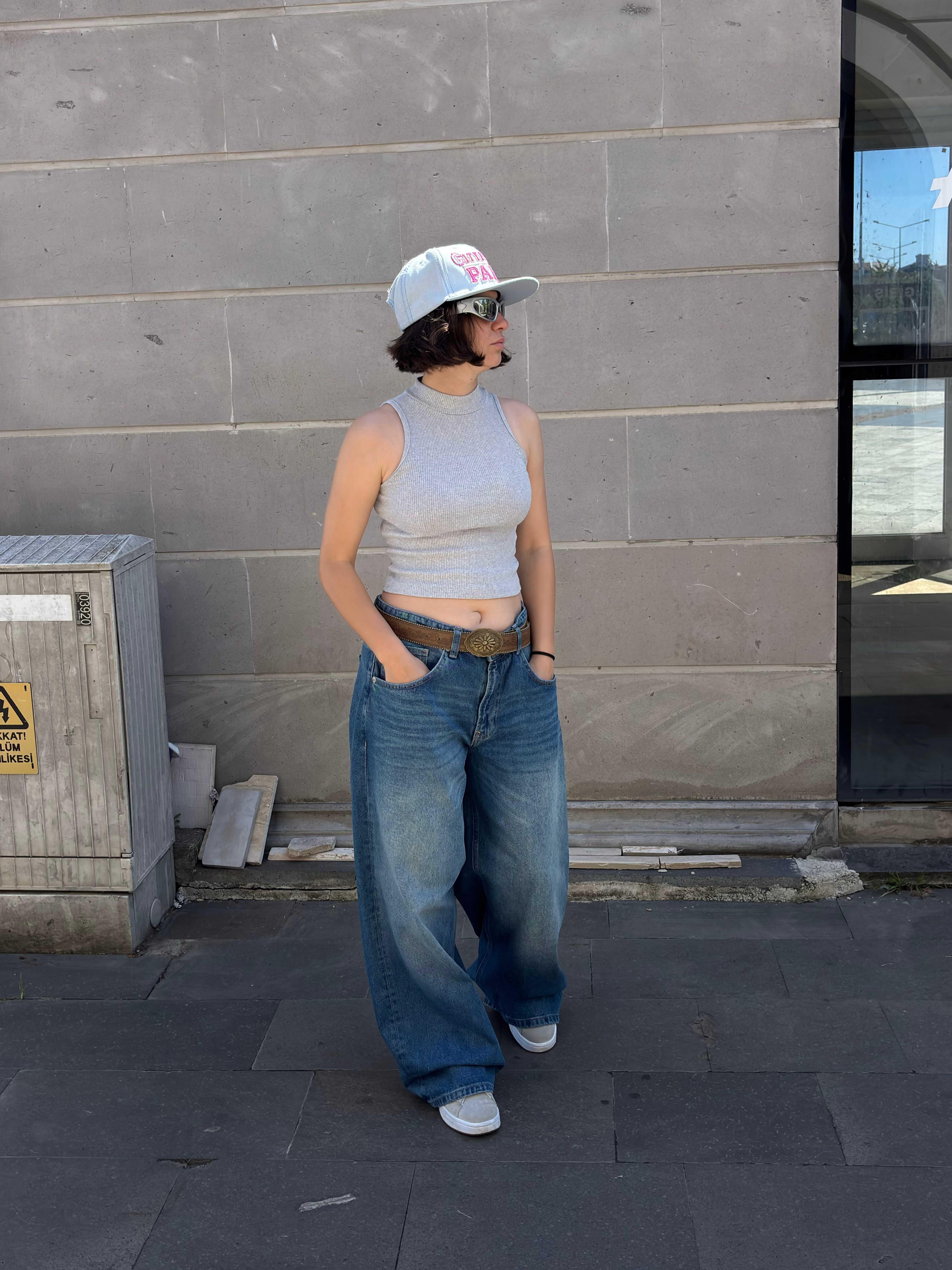 Premium Original-Blue Eskitmeli Ultra Baggy Jean