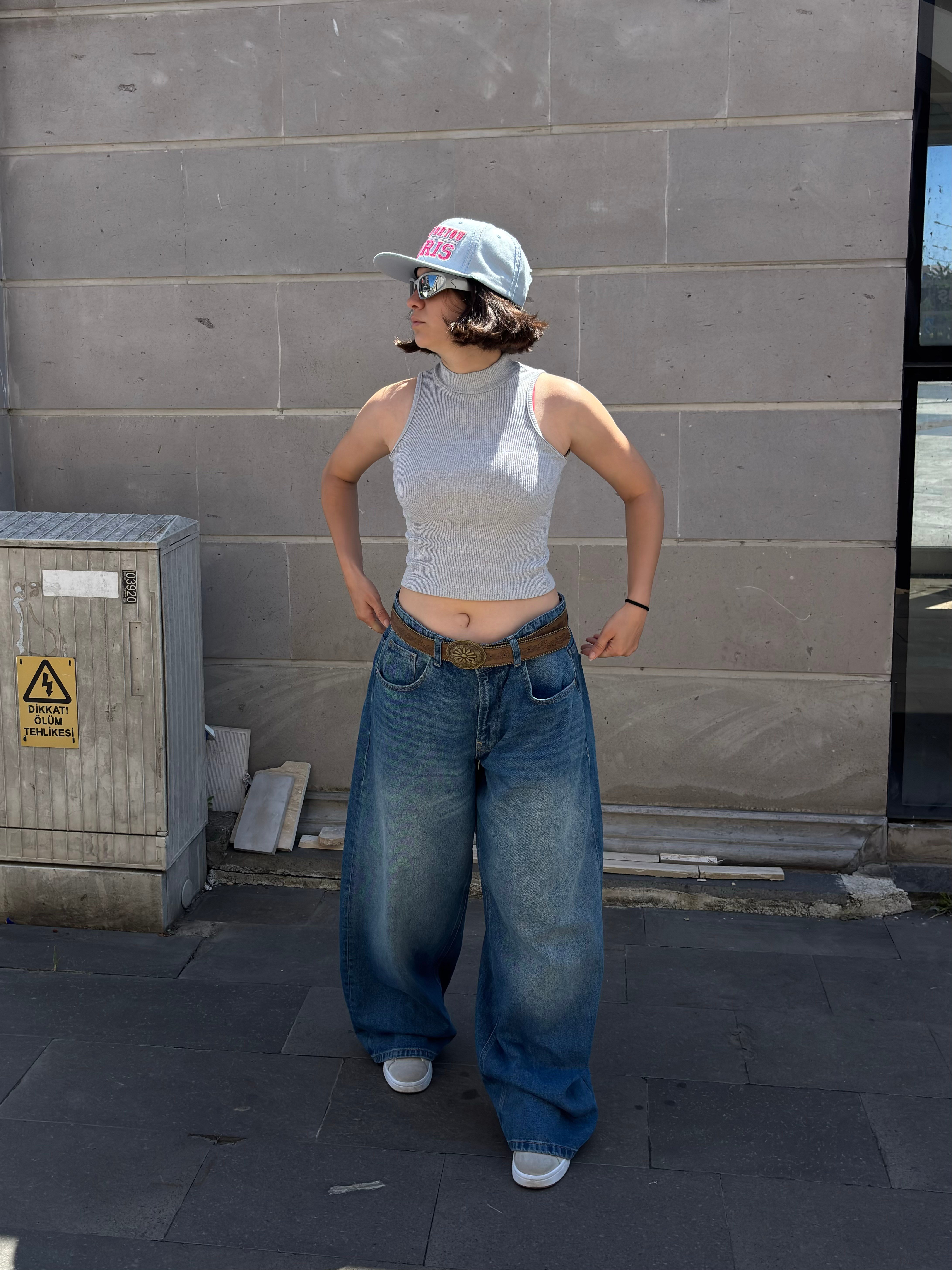 Premium Original-Blue Eskitmeli Ultra Baggy Jean