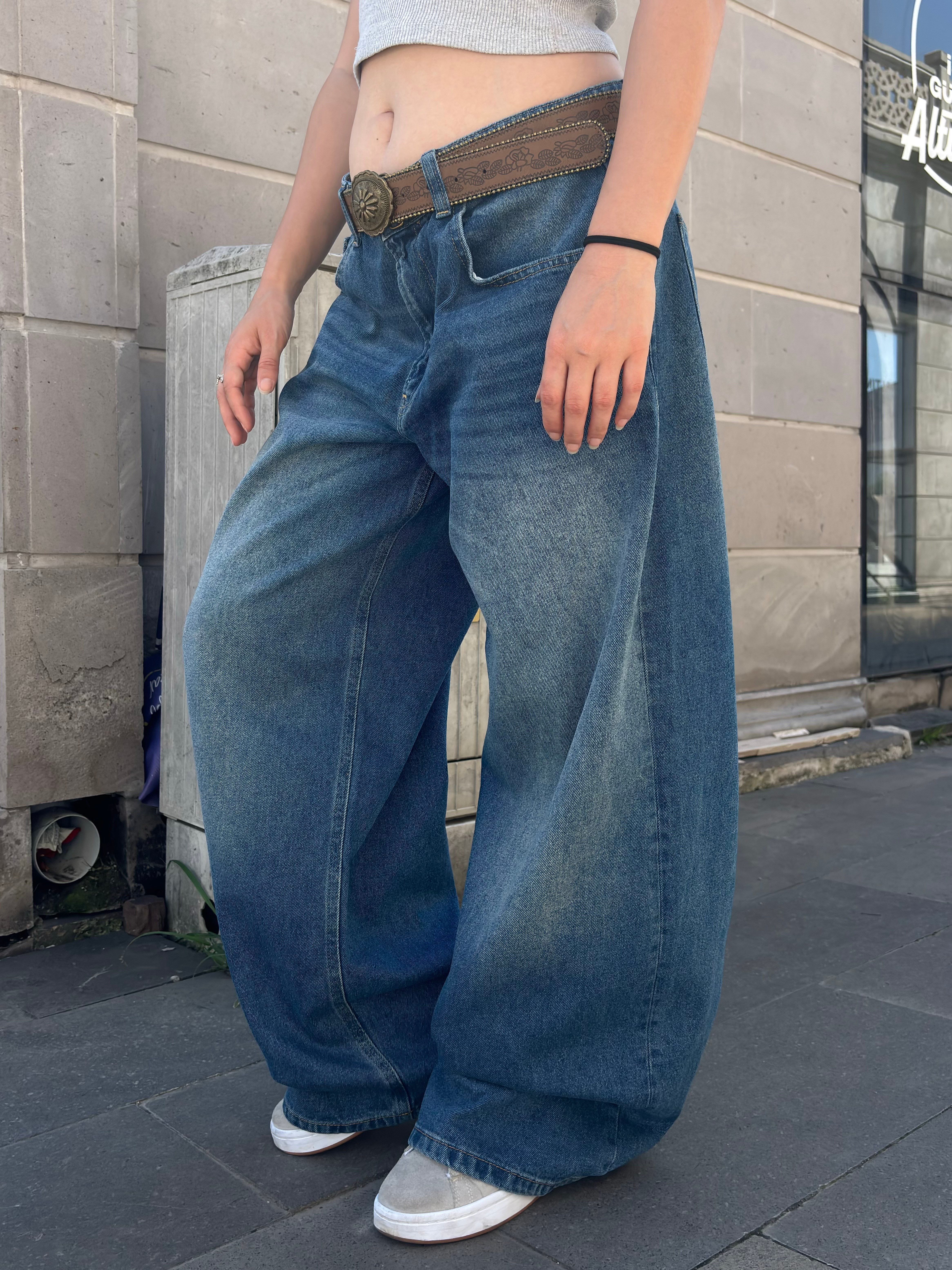 Premium Original-Blue Eskitmeli Ultra Baggy Jean