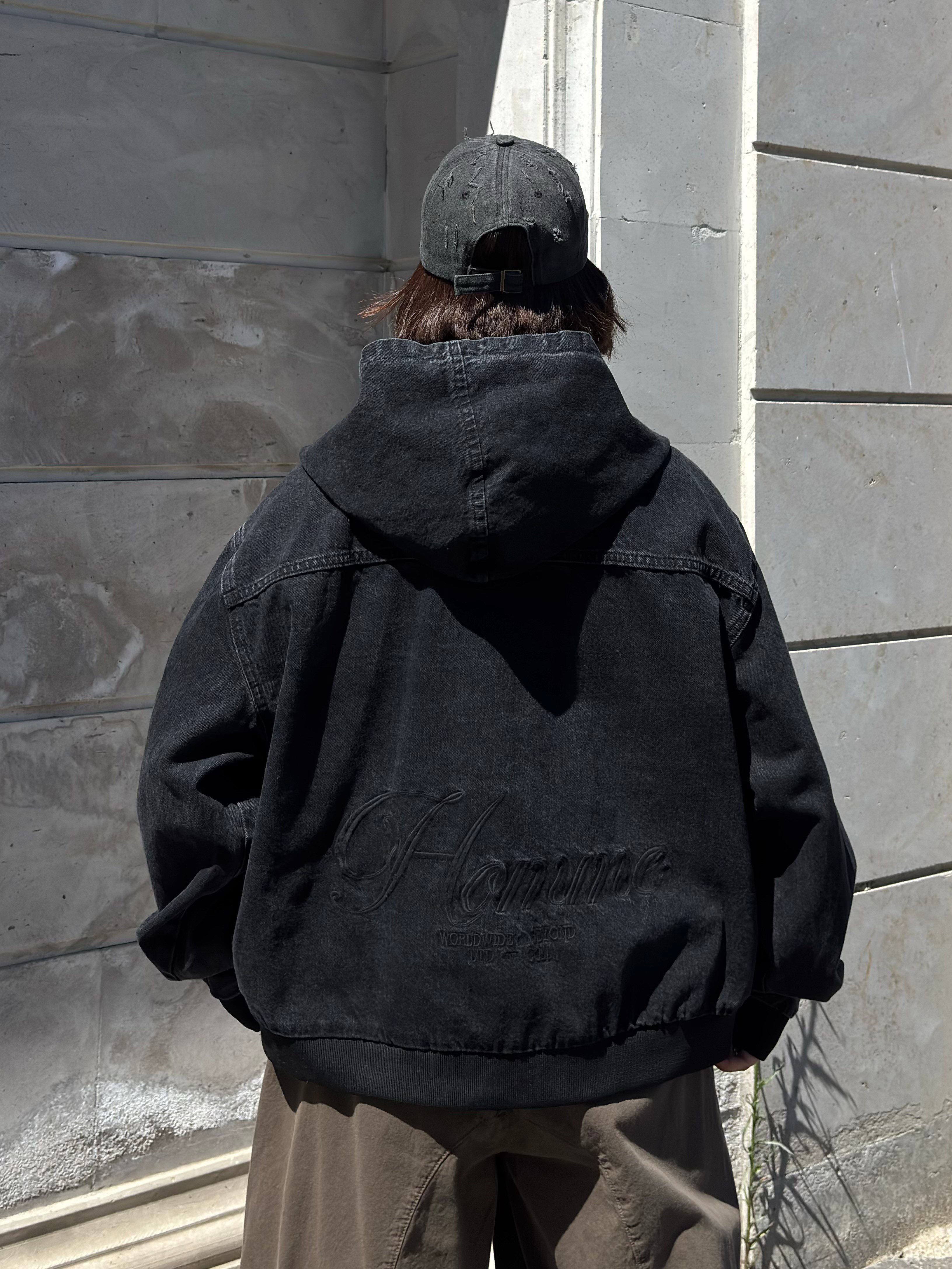Premium Oversized Boxy Denim Embroidered Jacket