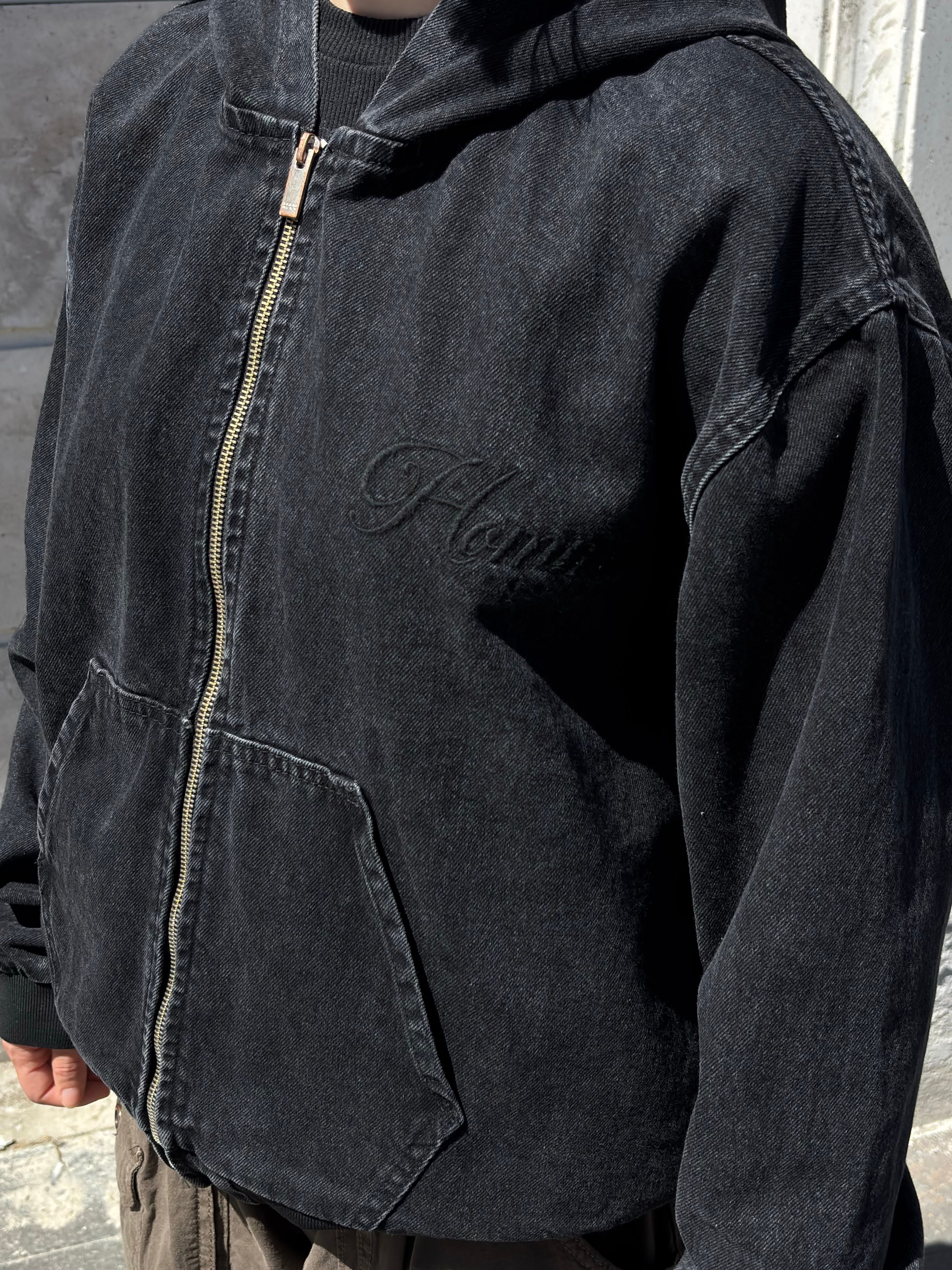 Premium Oversized Boxy Denim Embroidered Jacket