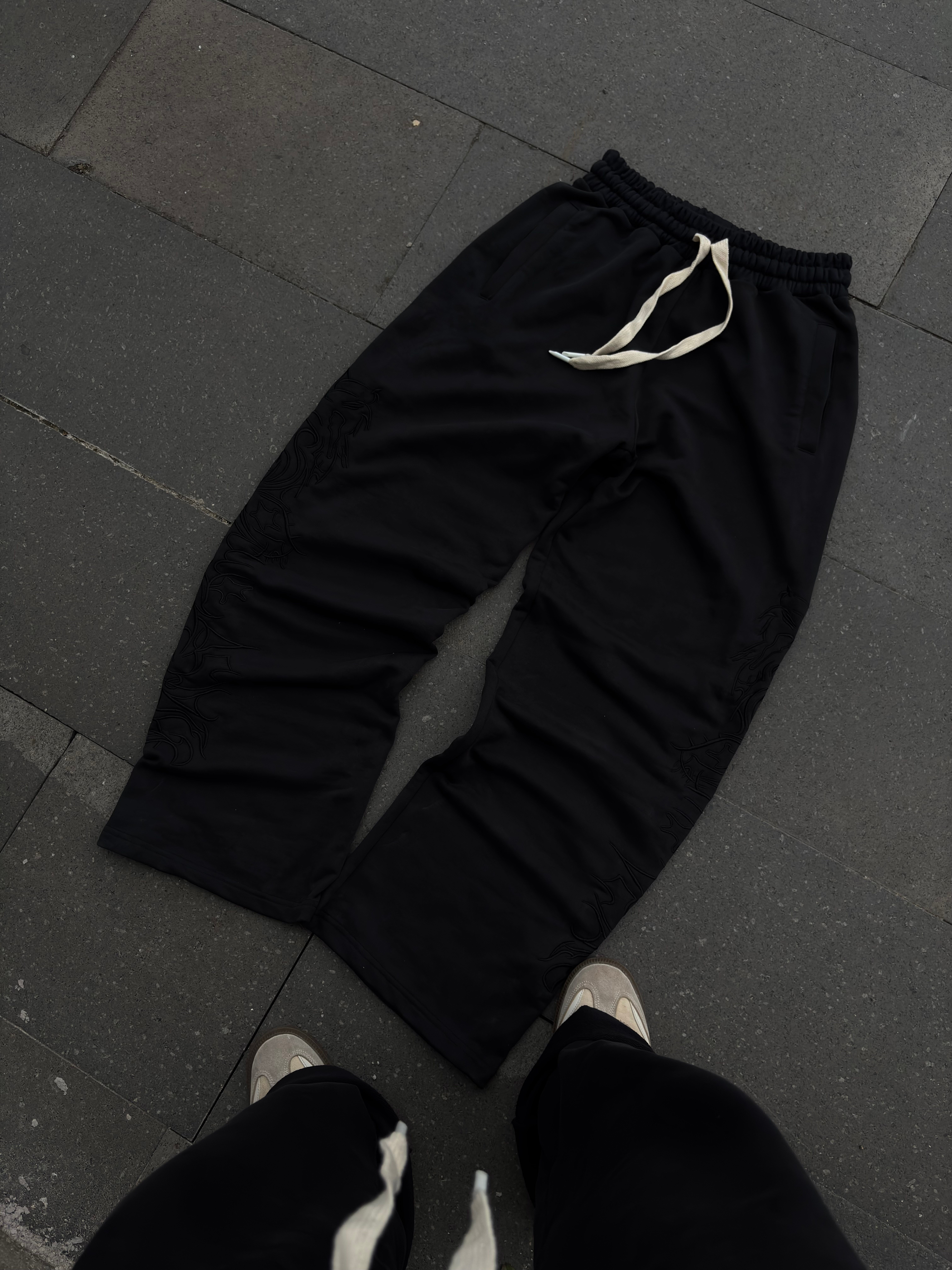 Premium Phantom Embossed Nakışlı Eşofman Altı
