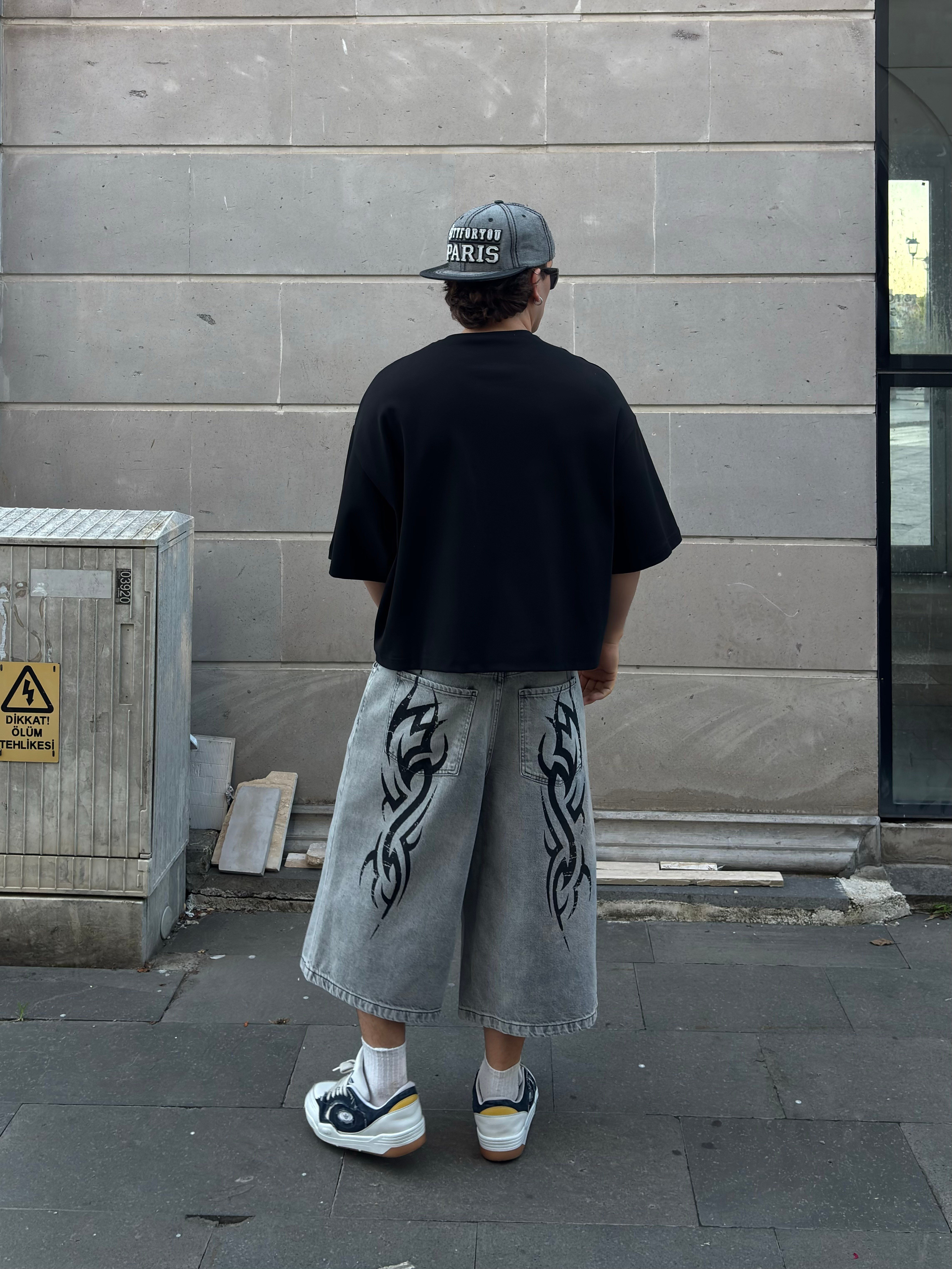 Premium Phantom Tribal Baggy Unisex Jorts