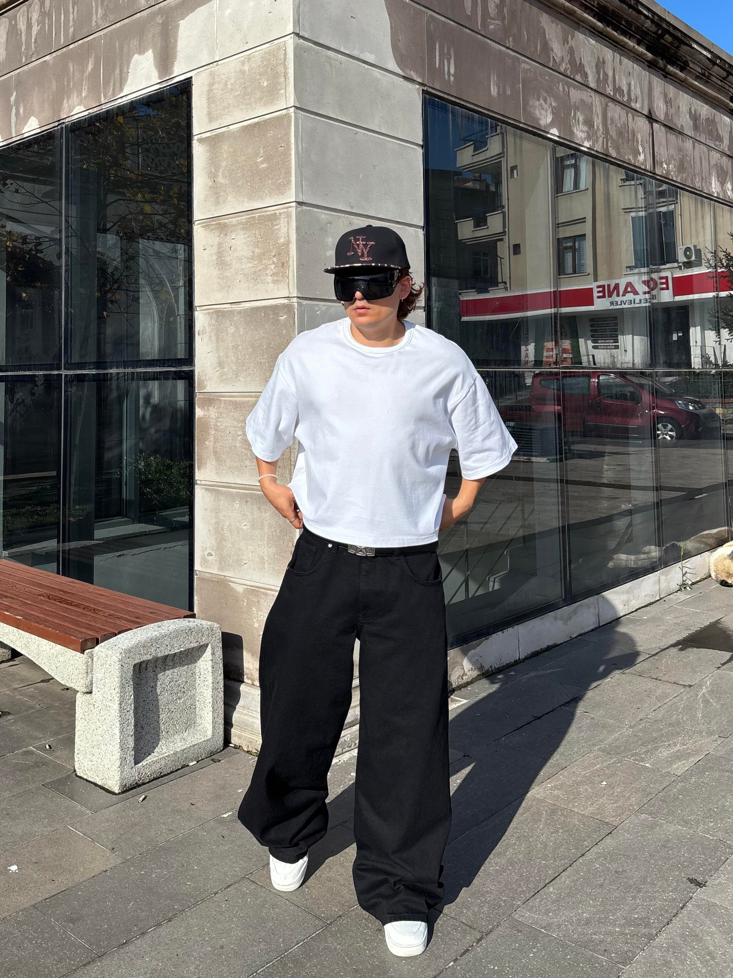 Premium Pİtch Black Ekstreme Baggy Jean