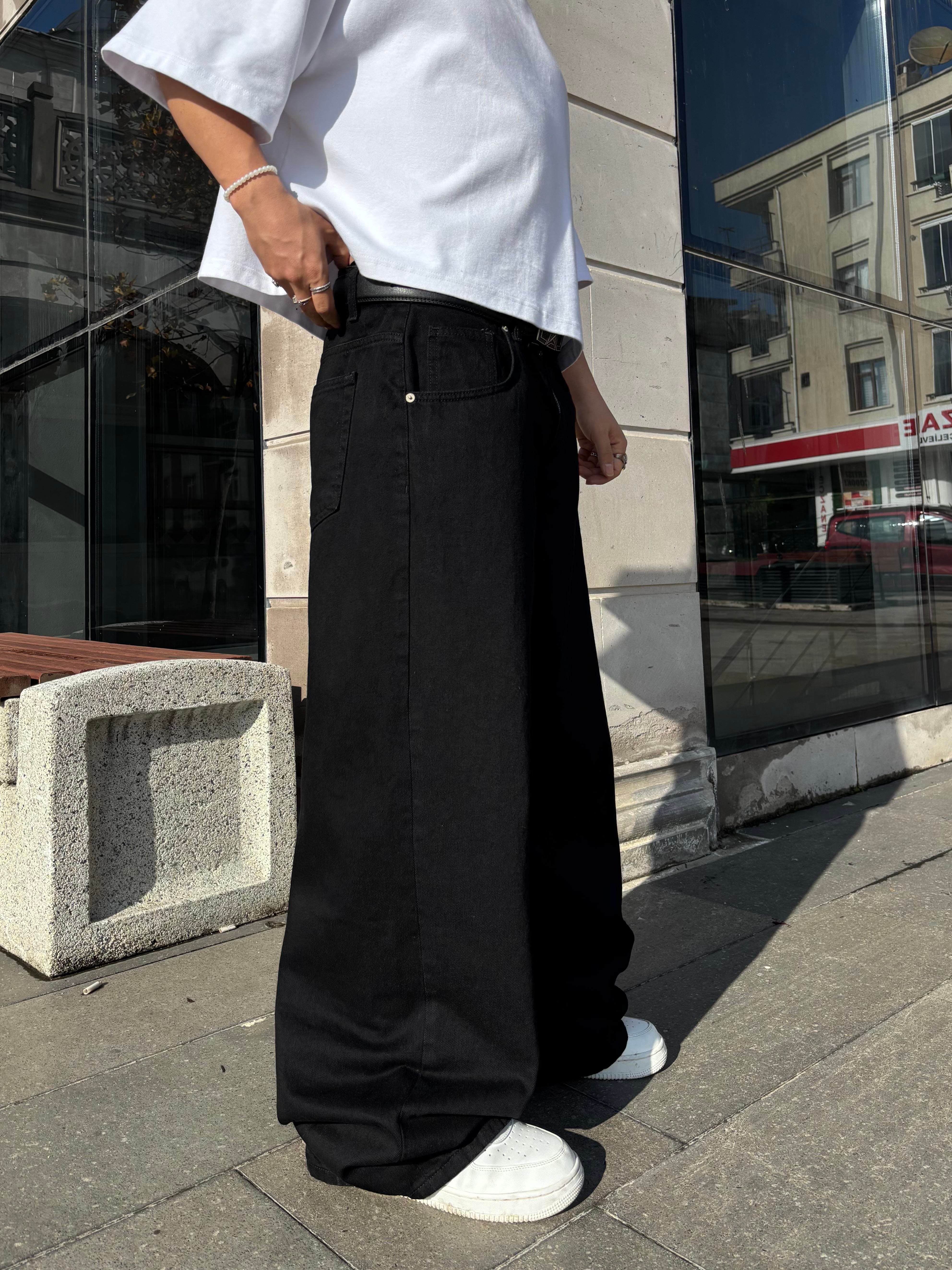 Premium Pİtch Black Ekstreme Baggy Jean