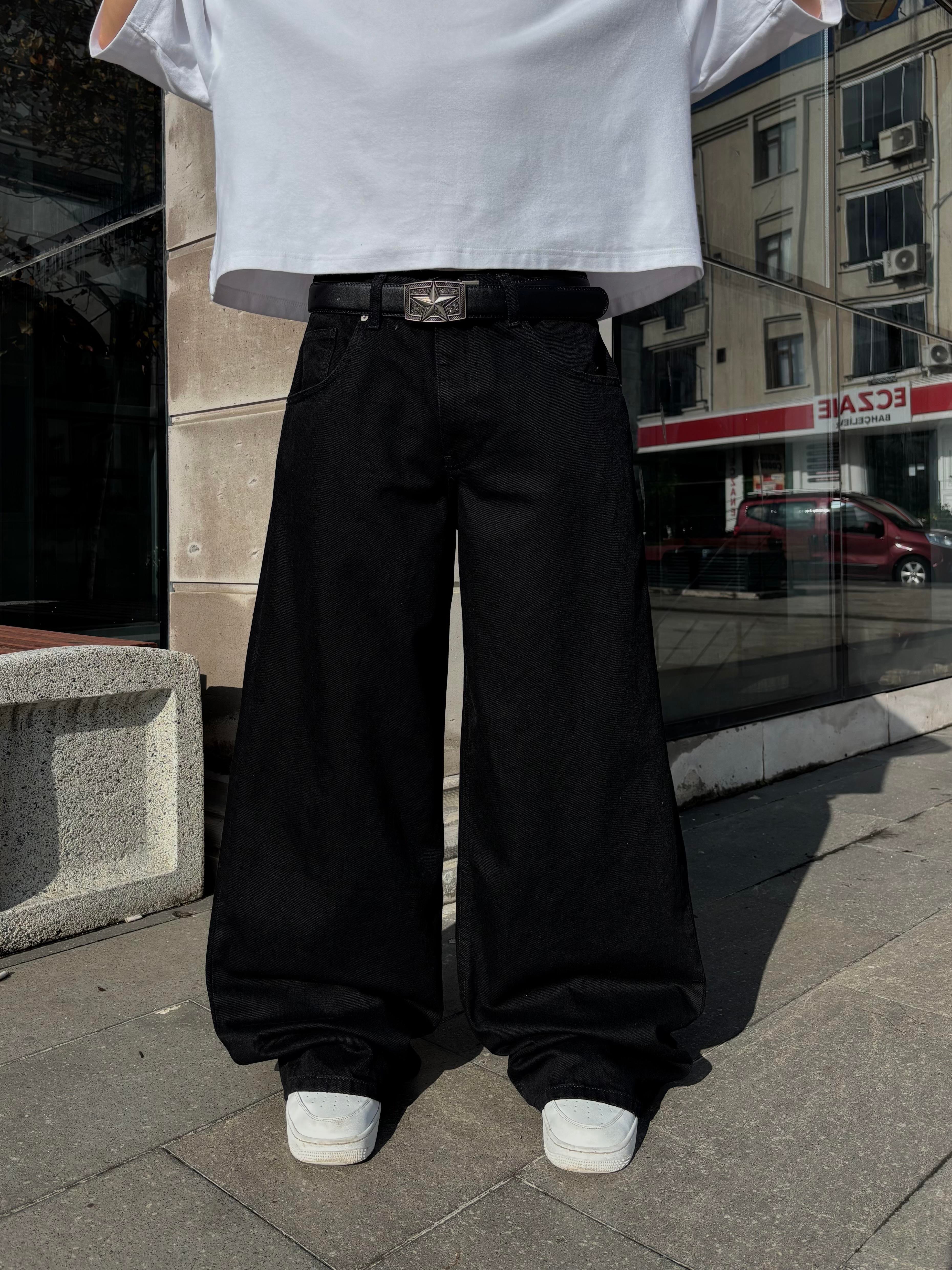 Premium Pİtch Black Ekstreme Baggy Jean