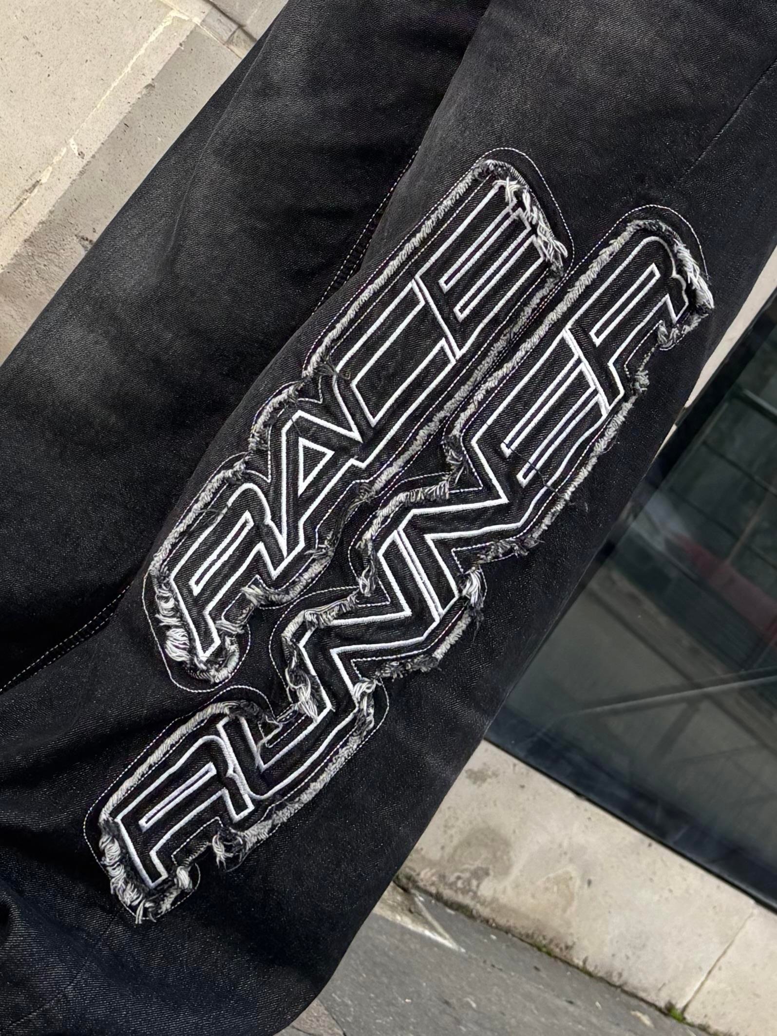 Premium Race Runner Nakışlı Denim Pants