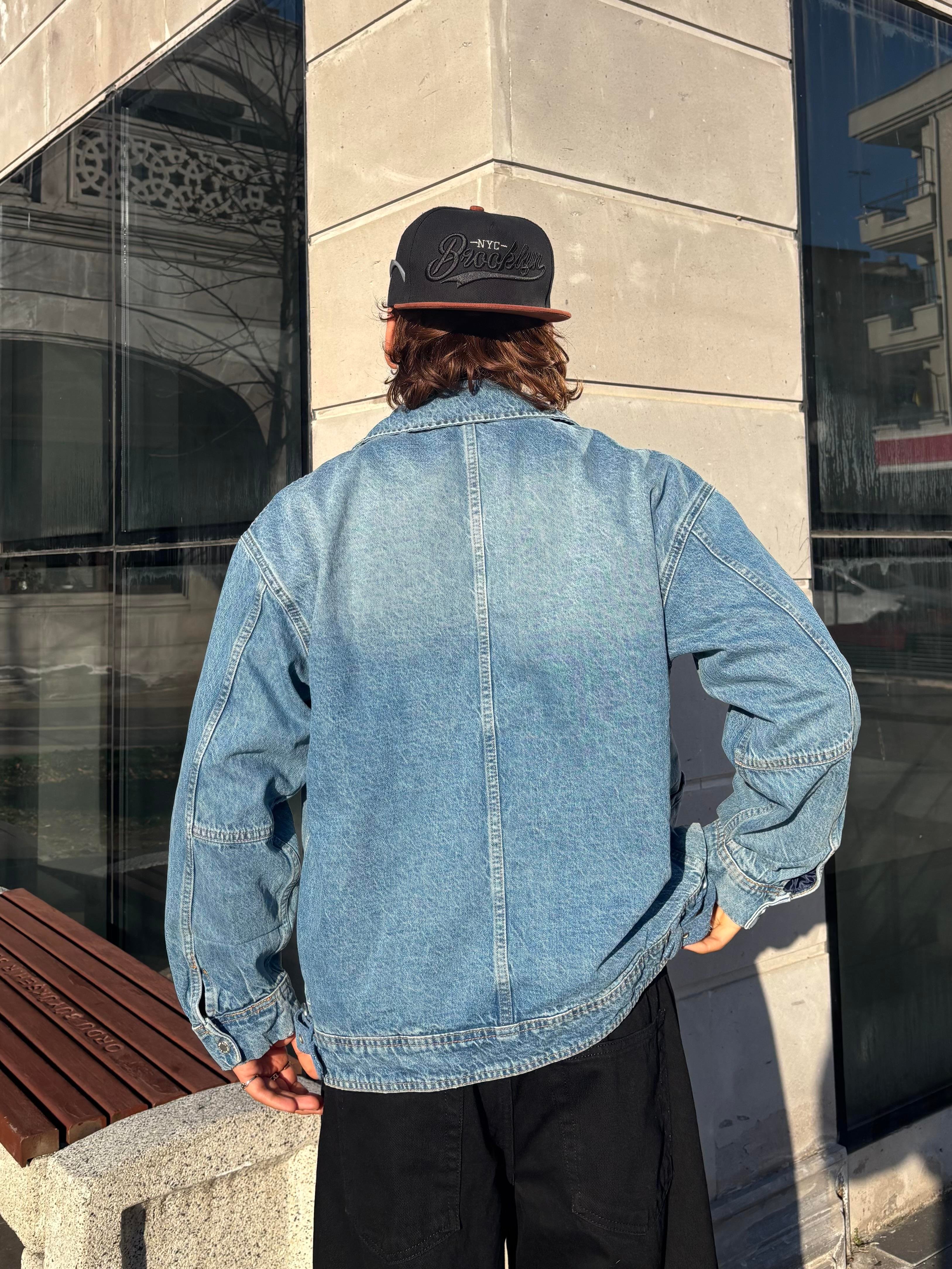 Premium Railrod Stripe Denim Jacket