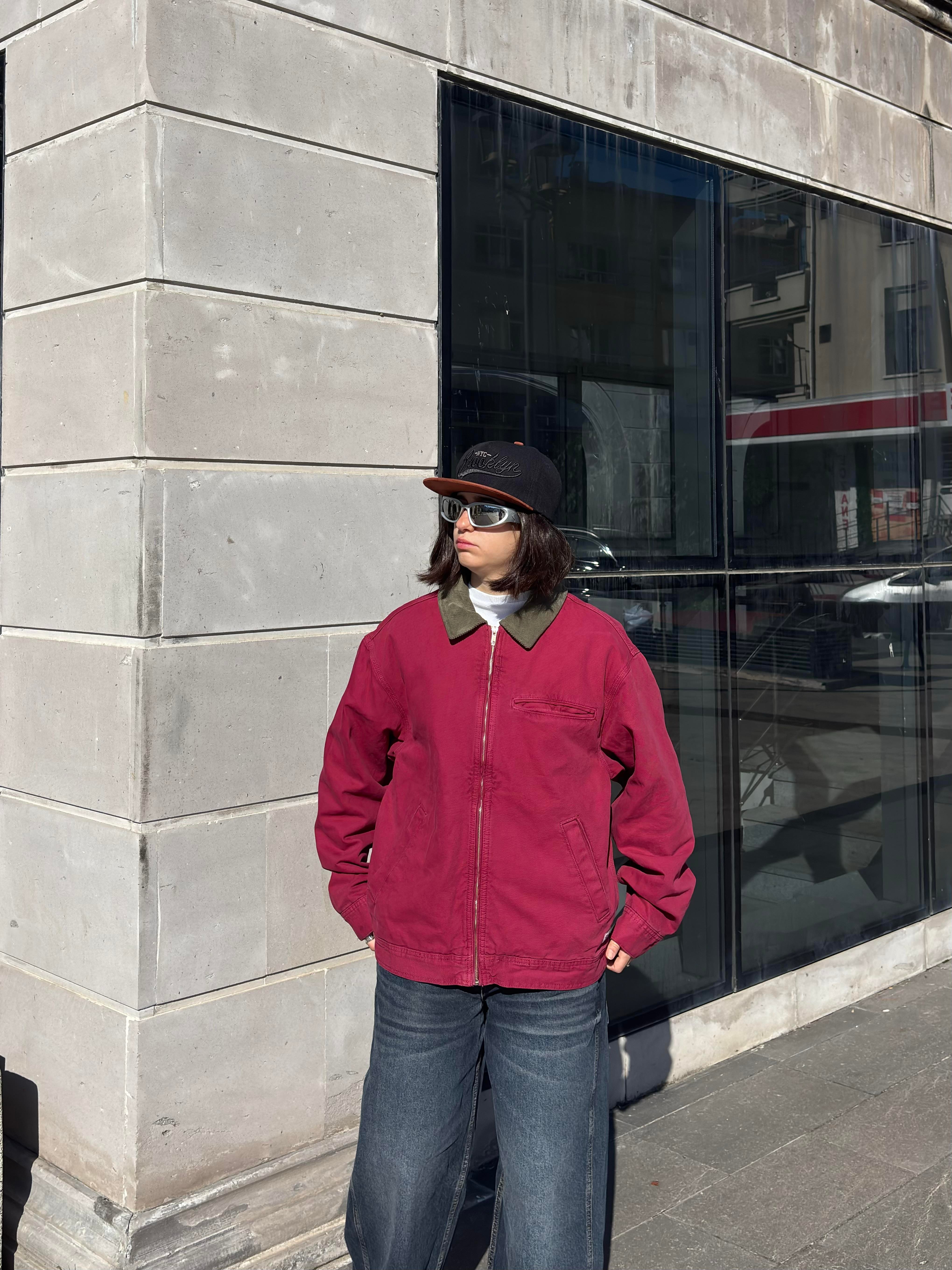 Premium Red Alba Worker Jacket