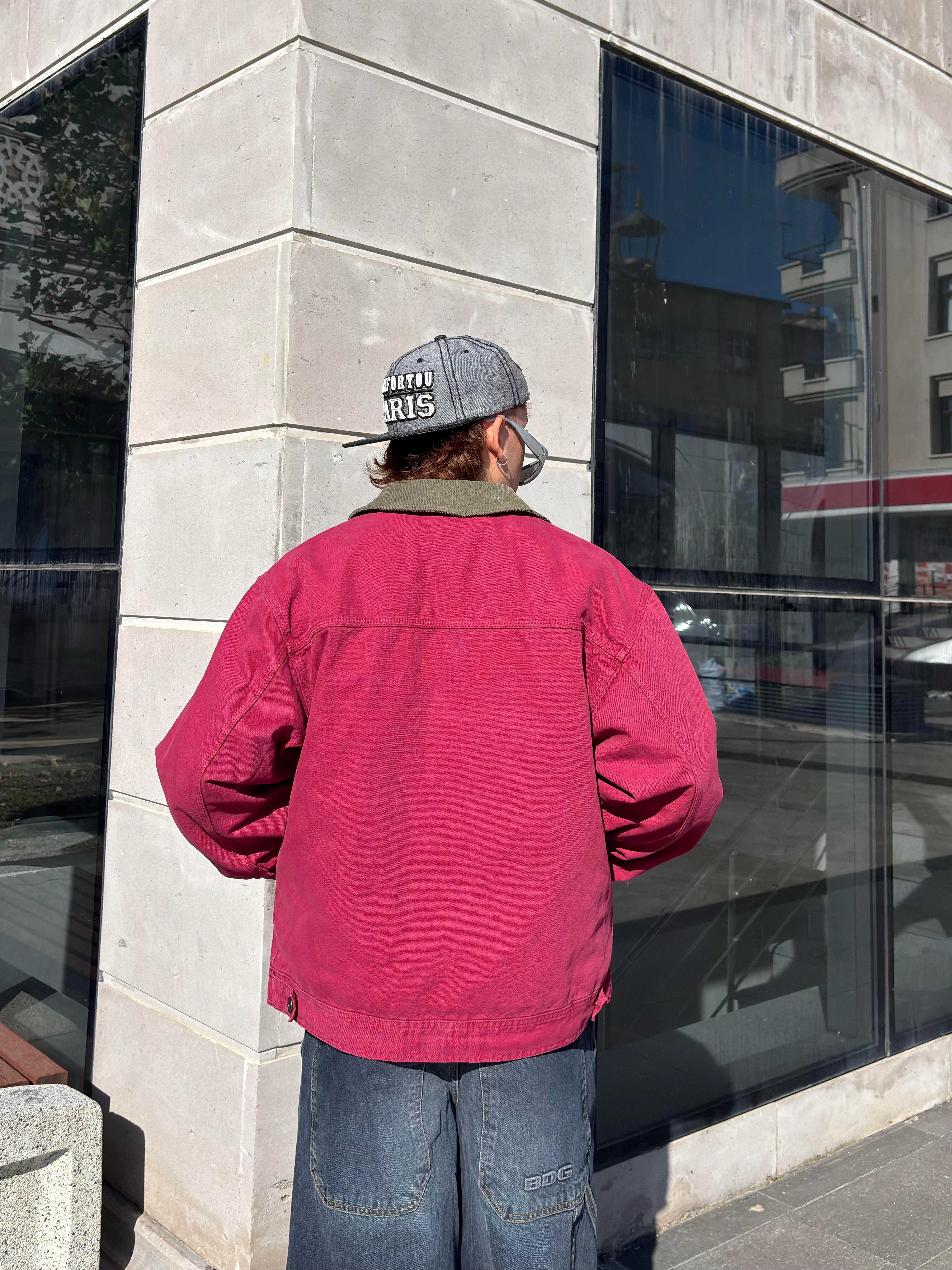 Premium Red Alba Worker Jacket